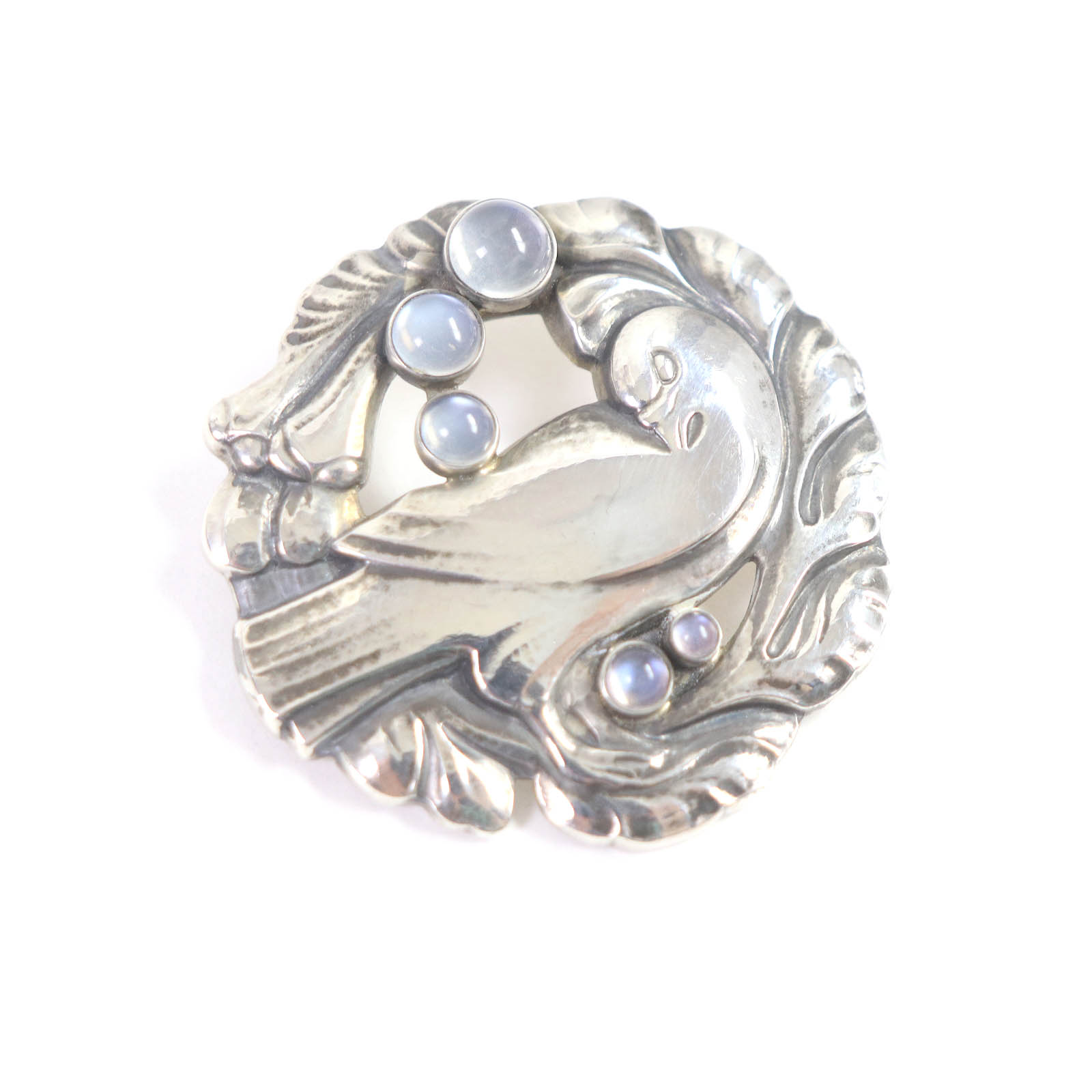 美品　ジョージジェンセン 可愛いスズラン　シルバー 花モチーフ ブローチ 楽天市場】美品△Georg Jensen ジョージジェンセン 100B SV925