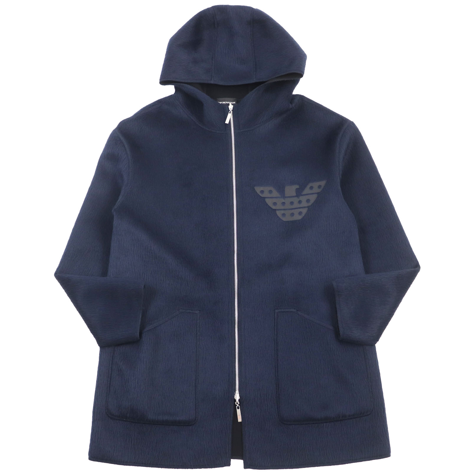 【美品】EMPORIO ARMANIメンズネイビー フード付きジャケット 楽天市場】EMPORIO ARMANI フード付きジャケット ネイビー 46