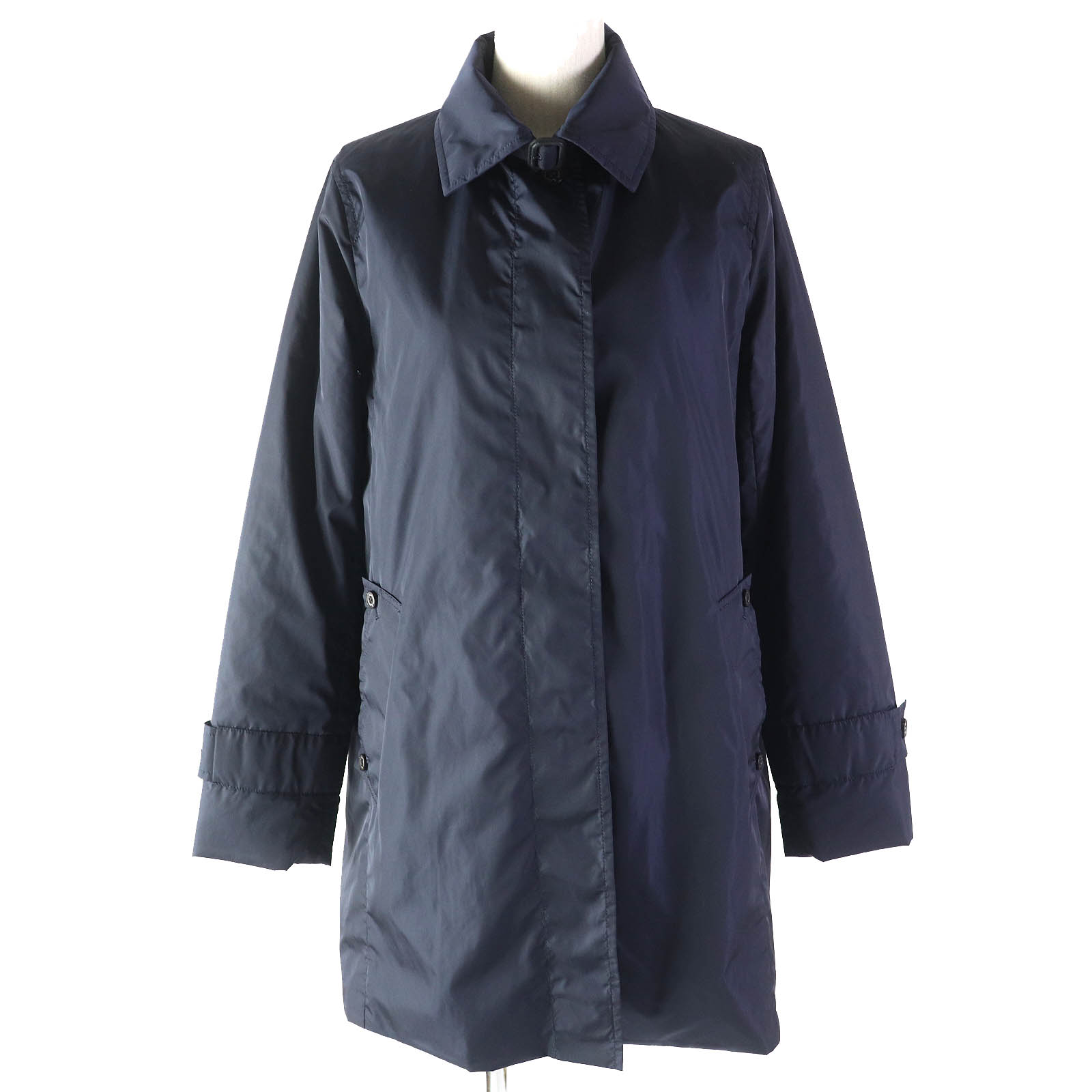 【極美品】ヴァレンティノ カシミヤ混 ダブルフェイス コート ネイビー レザー 極美品】ヴァレンティノ カシミヤ混 ダブルフェイス コート ネイビー