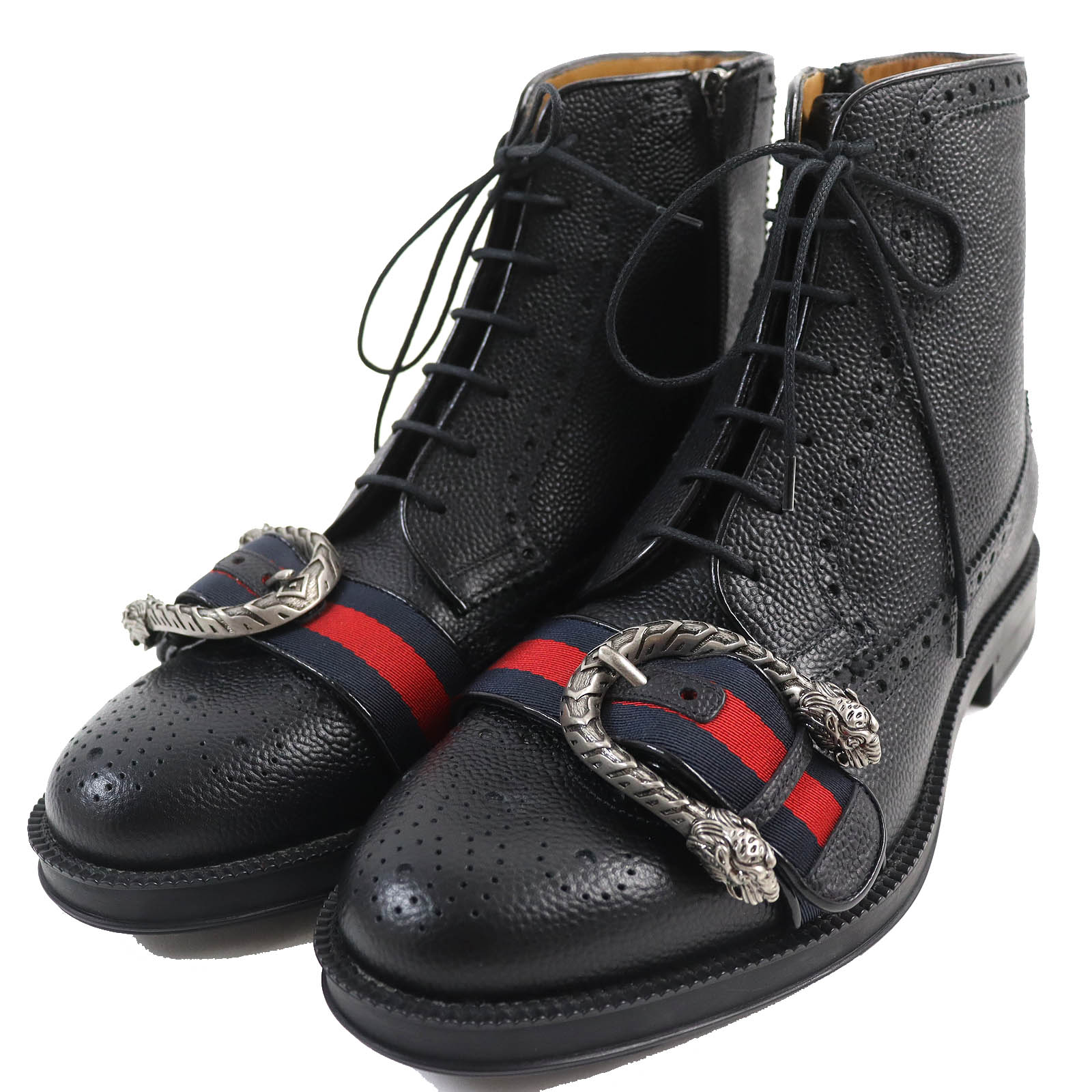 楽天市場】GUCCI Leather Boot with Dragon 494650 グッチ