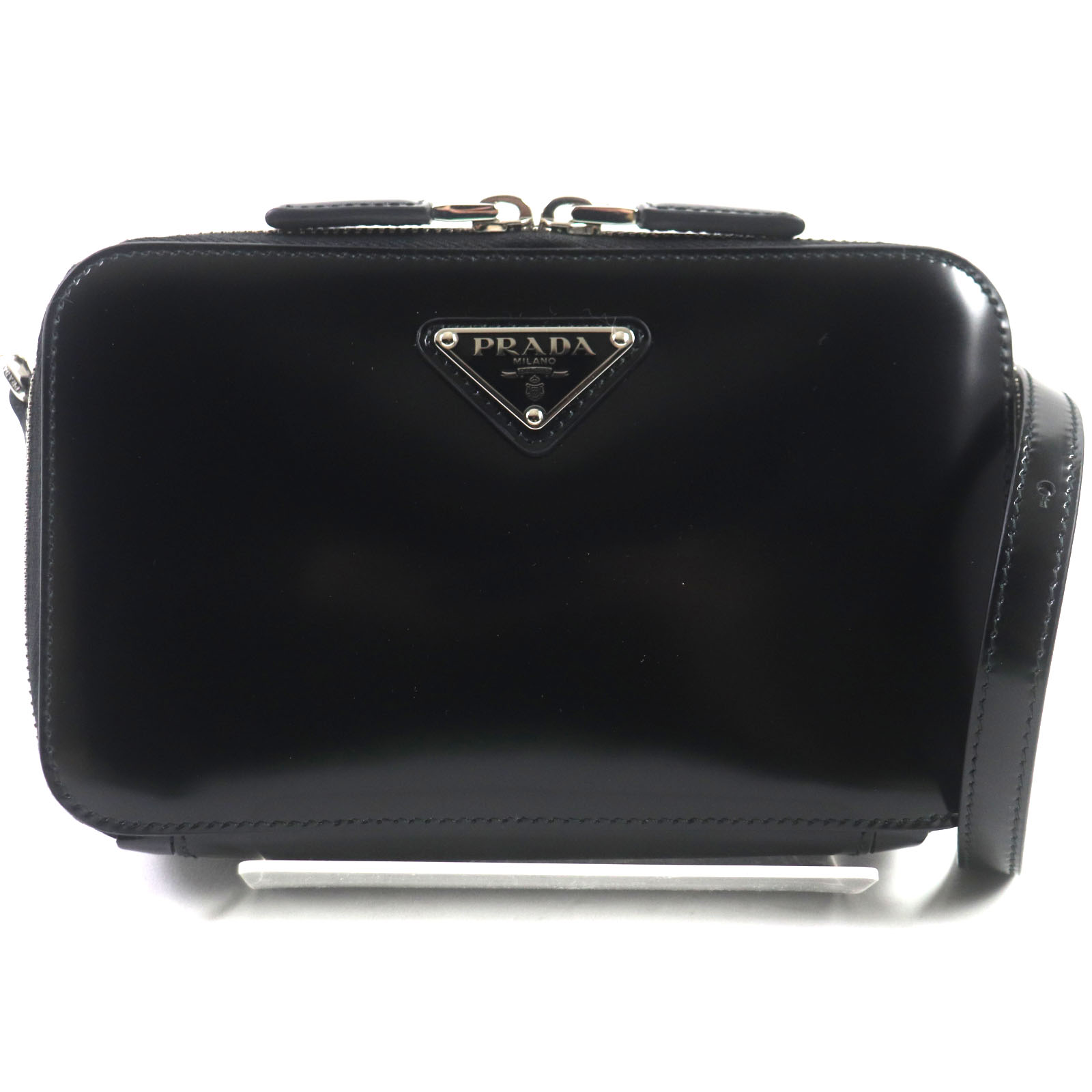 【美品★現行品】 PRADA サフィアーノ ハンドバッグ ブラック 2VH069 PRADA プラダ ショルダーバッグ ブリック 2VH069 9Z2 メンズ