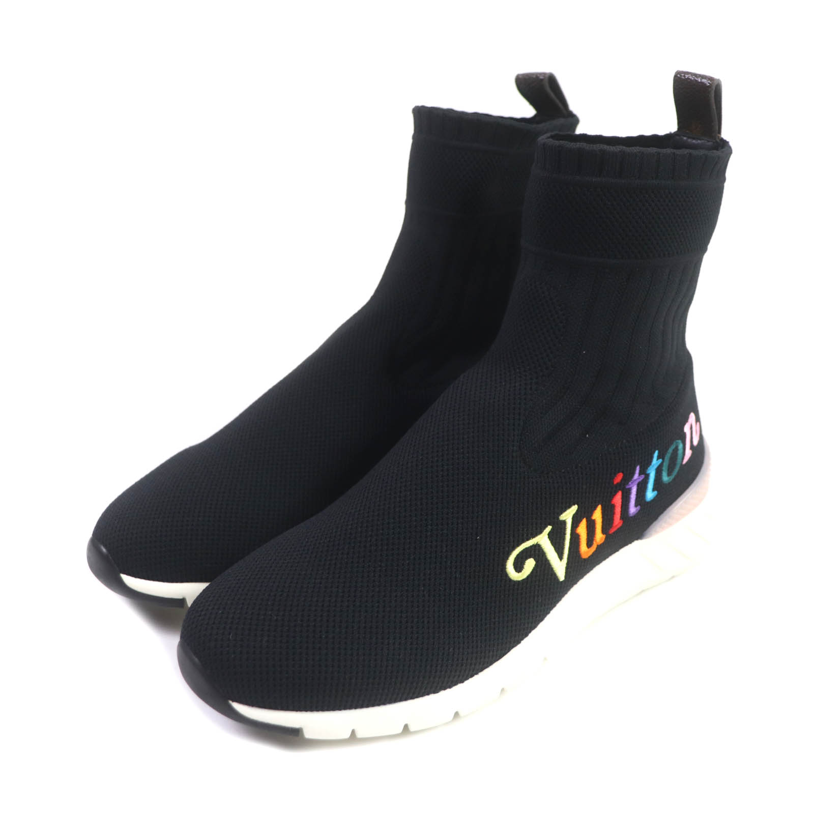 未使用 ヴィトン ブラックハートライン ワッペン ニット ソックススニーカー 楽天市場】LOUIS VUITTON ルイヴィトン ブラックハートライン ロゴ