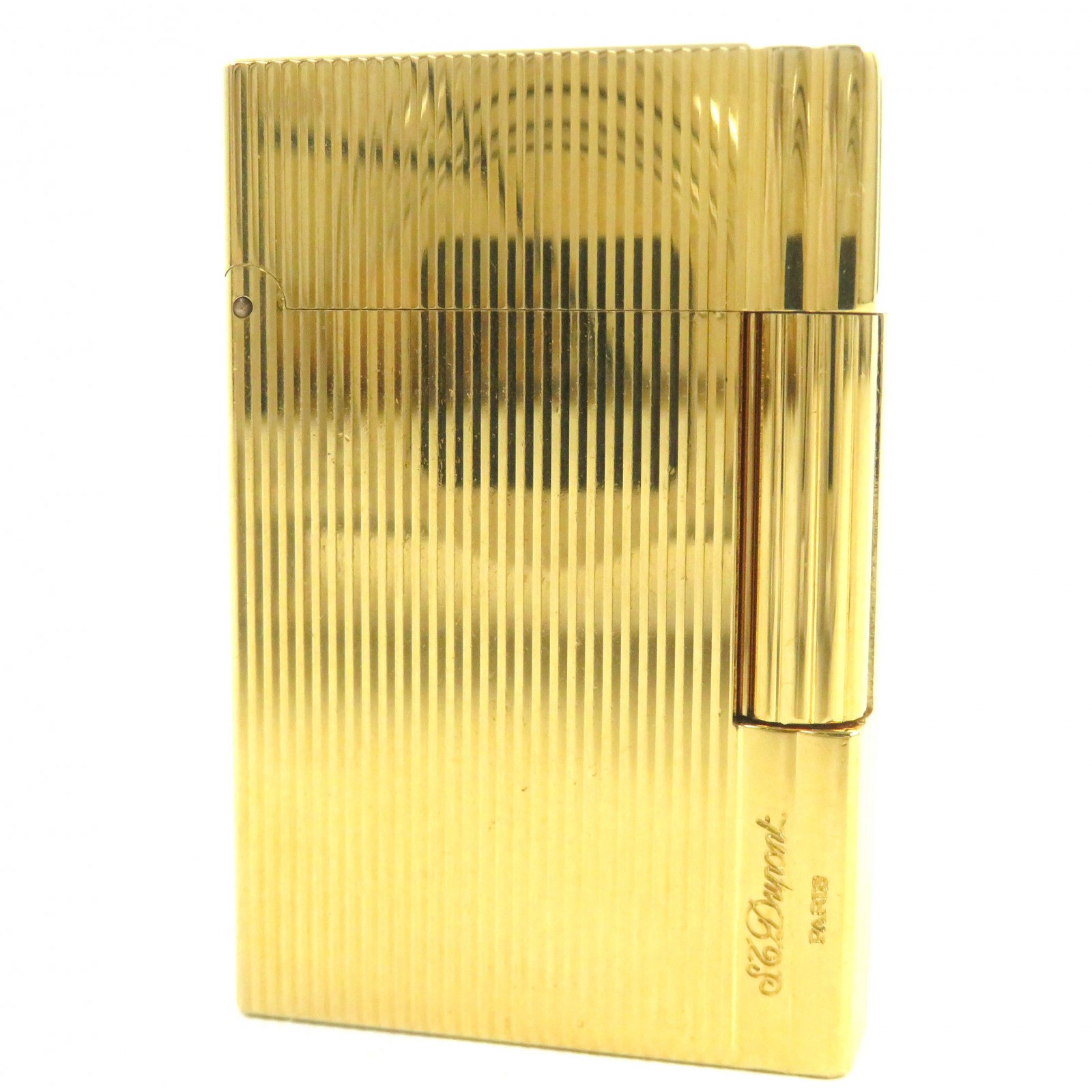美品　ST.dupont　デュポン　ガスライター　ゴールド　ボーダー 楽天市場】【ドンドン見直し】極美品◇ST.Dupont デュポン