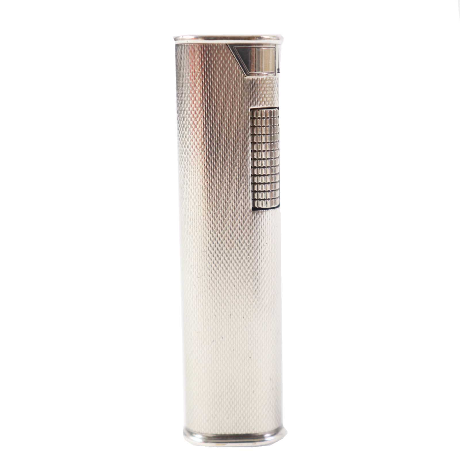 外装良品◎Dunhill ダンヒル スリム ローラー式 喫煙具 ガスライター シルバー スイス製 メンズ 着火不可【中古】