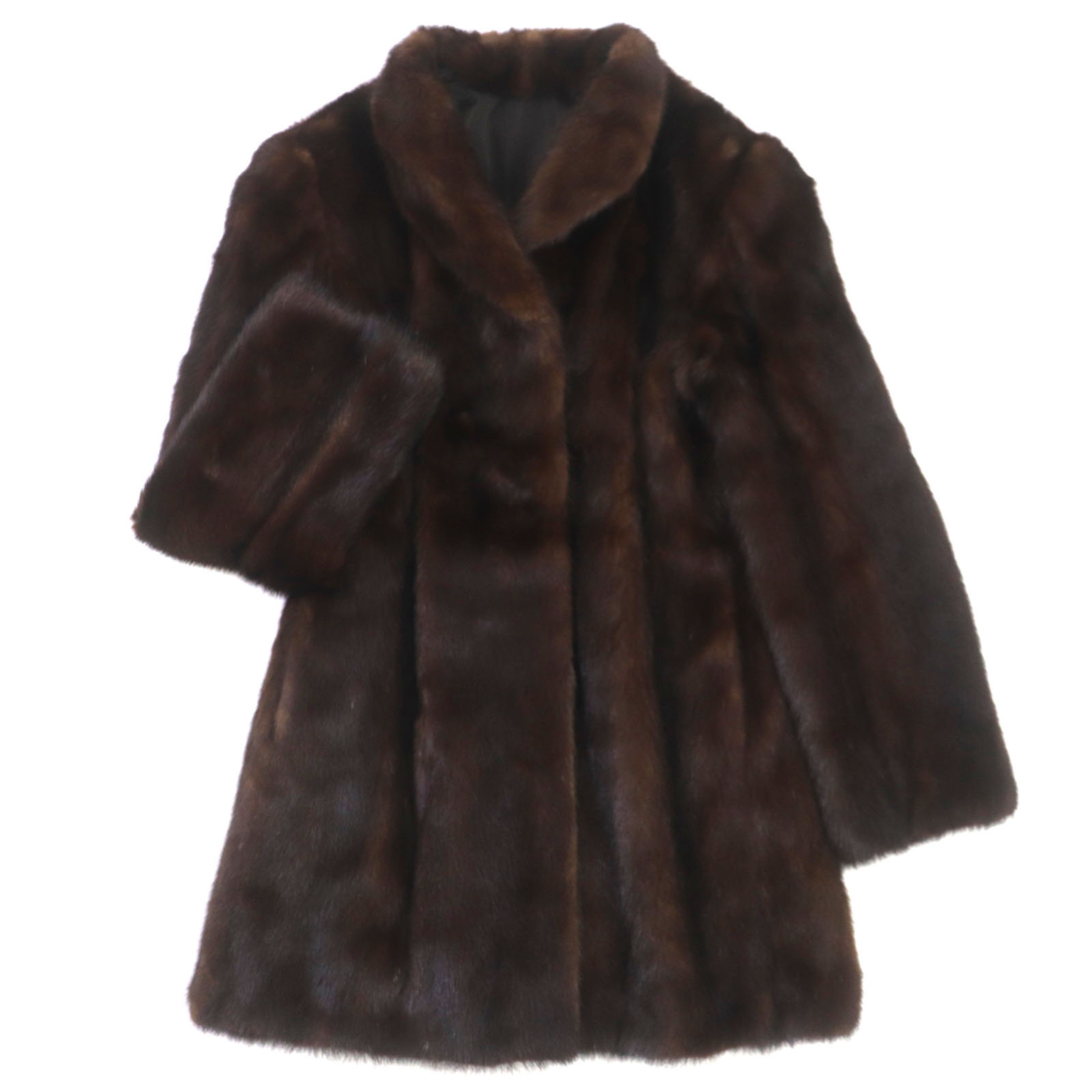 楽天市場】極美品☆MINK ミンク 本毛皮コート ブラウン 13号 毛質艶や 