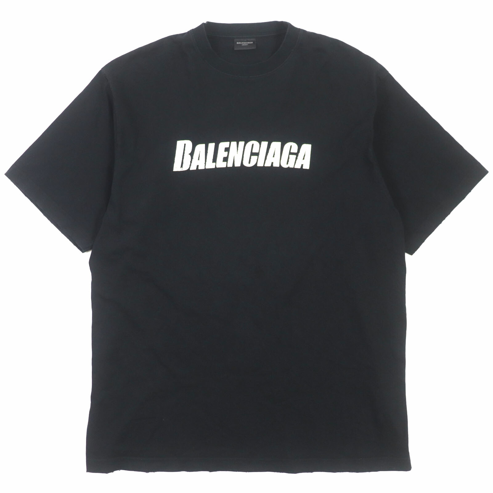 【最終価格】BALENCIAGA Tシャツ サイズS相当 ブラック の メンズ Logo ミディアムフィット Tシャツ | Balenciaga JP