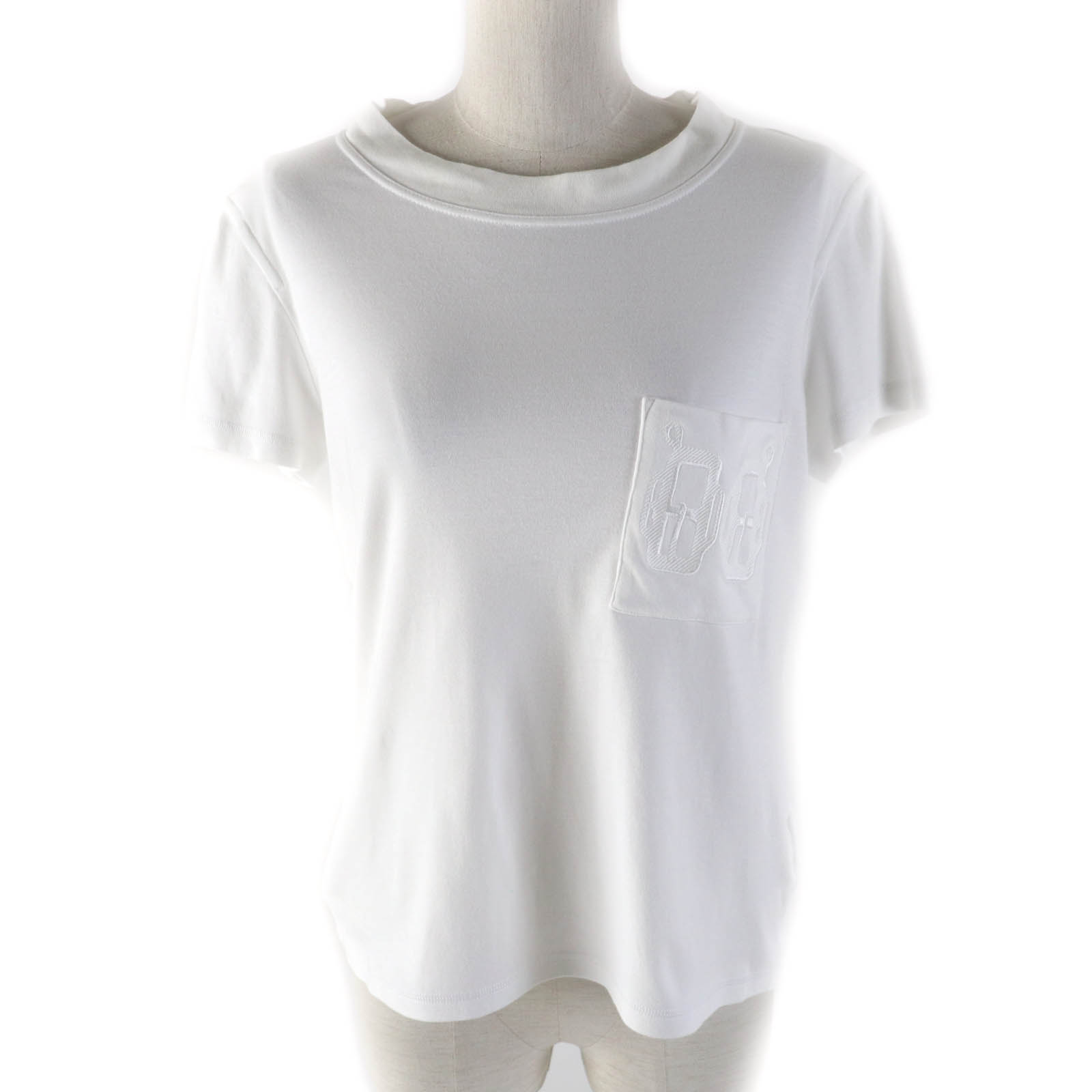 美品 HERMES エルメス Tシャツ ホワイト Mサイズ 高級 希少 美品 HERMES エルメス Tシャツ ホワイト Mサイズ 高級 希少
