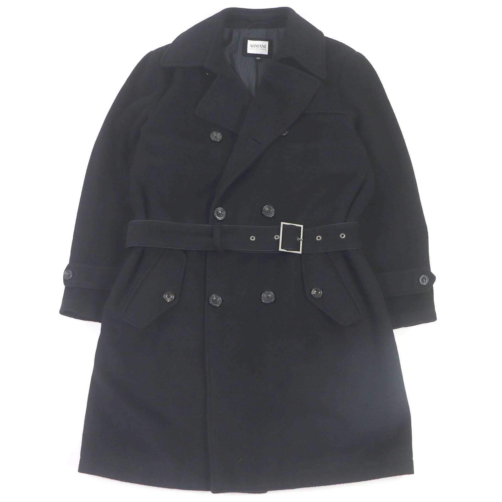 【状態良好】バーバリーロンドン 裏地ノバチェック 総柄 ウール ピーコート 極美品△BURBERRY LONDON バーバリーロンドン コットン100％ 裏地ノバ