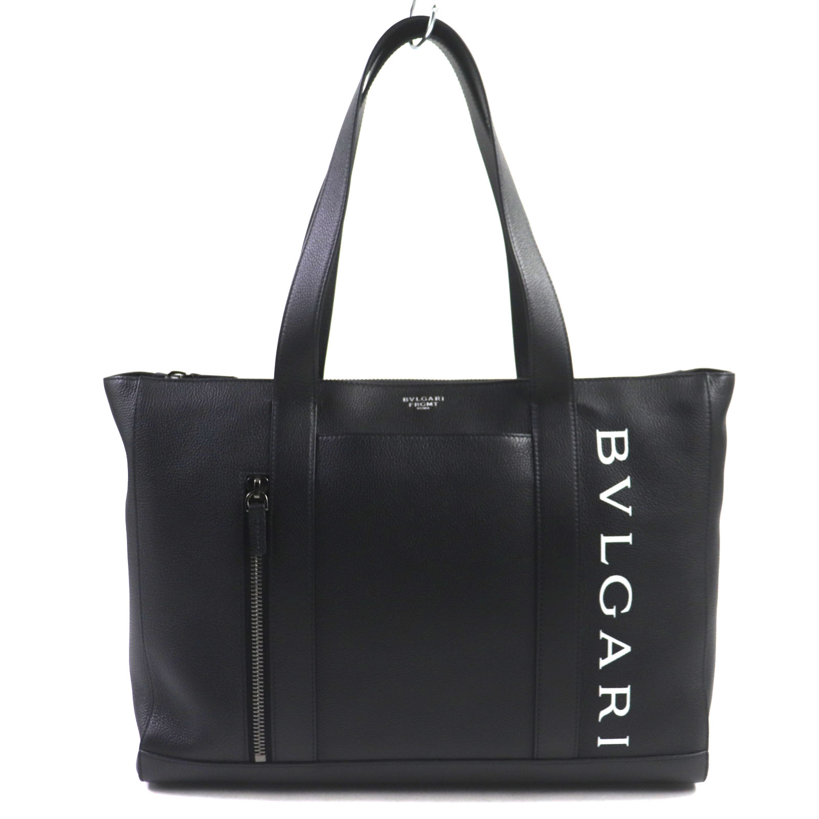 【美品】ブルガリ ビジネスバッグ ブルガリマン ネイビー　トートバッグ 美品 BVLGARI ブルガリマン ビジネスバッグ トートバッグ レザー