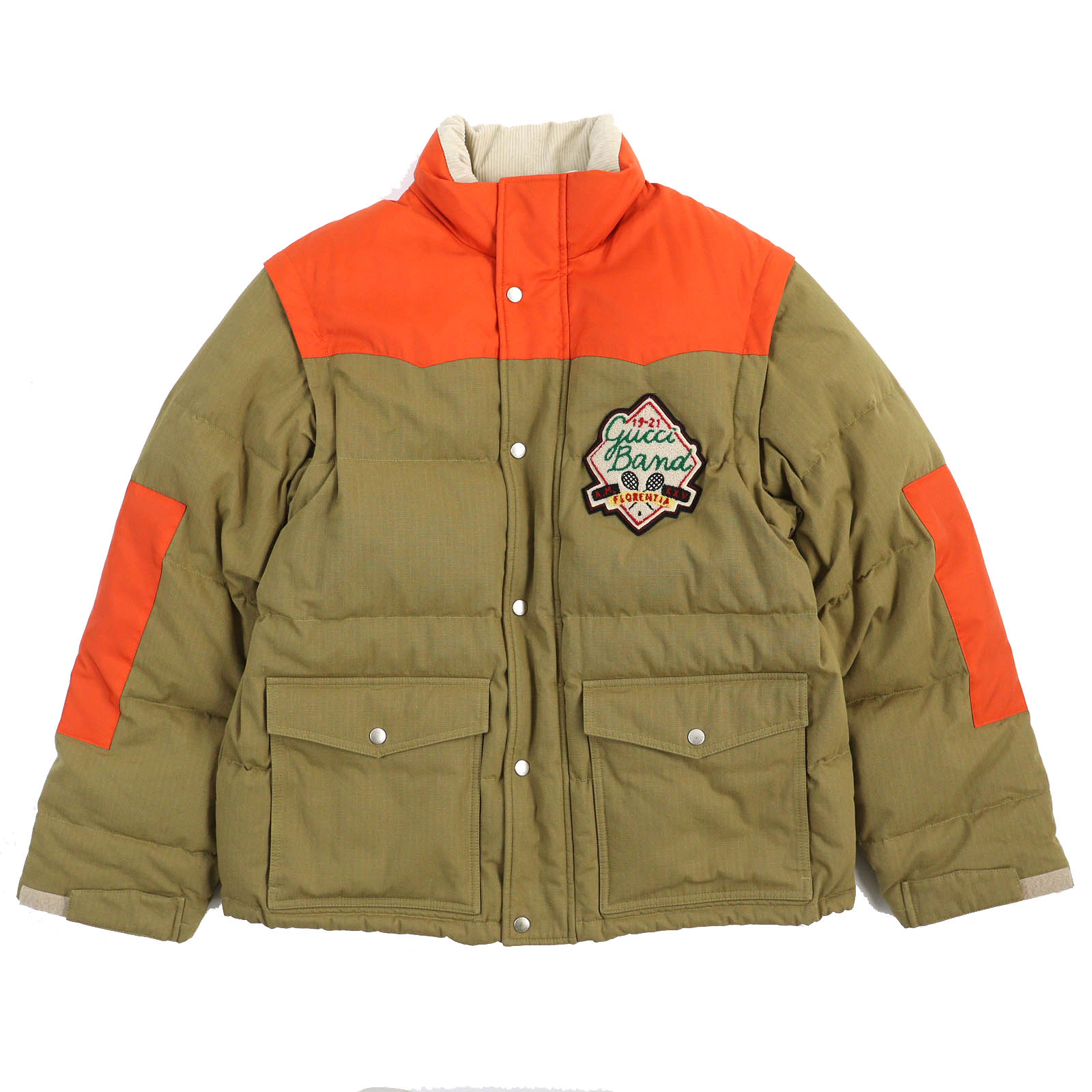 グッチ GUCCI☆ワッペンロゴ入りダウンベスト 裏地GG柄 総柄 美品 楽天市場】【グッチ】Gucci メンズ ロゴワッペン フード付き ダウン