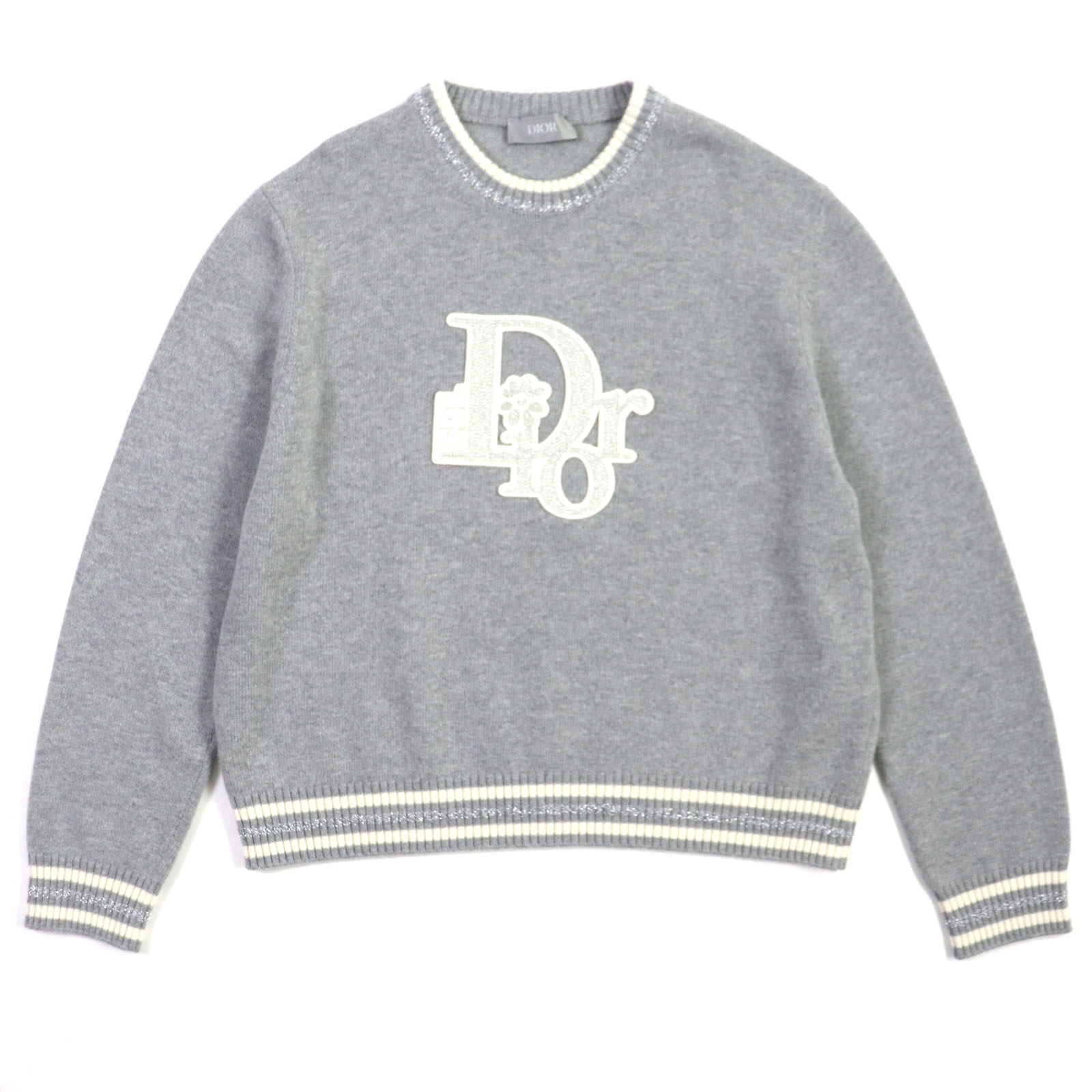 最安値　美品　ディオール　オム×ケニーシャーフ　ニットセーター　サイズM 最安値美品ディオールオム×ケニーシャーフニットセーターサイズM