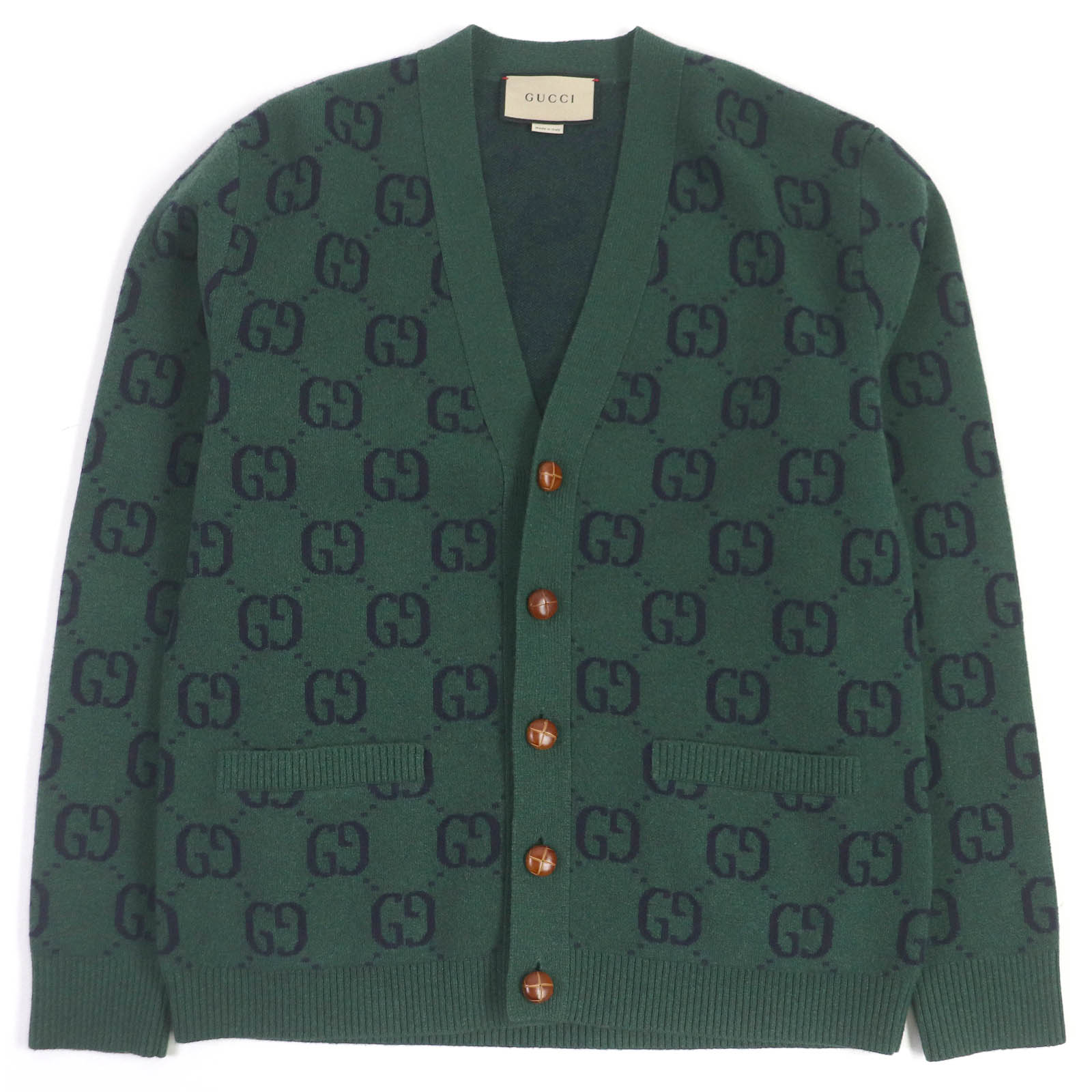 GUCCI カーディガン GGロゴ 長袖 楽天市場】美品 GUCCI グッチ 676389 ウール 100周年記念 ロゴ