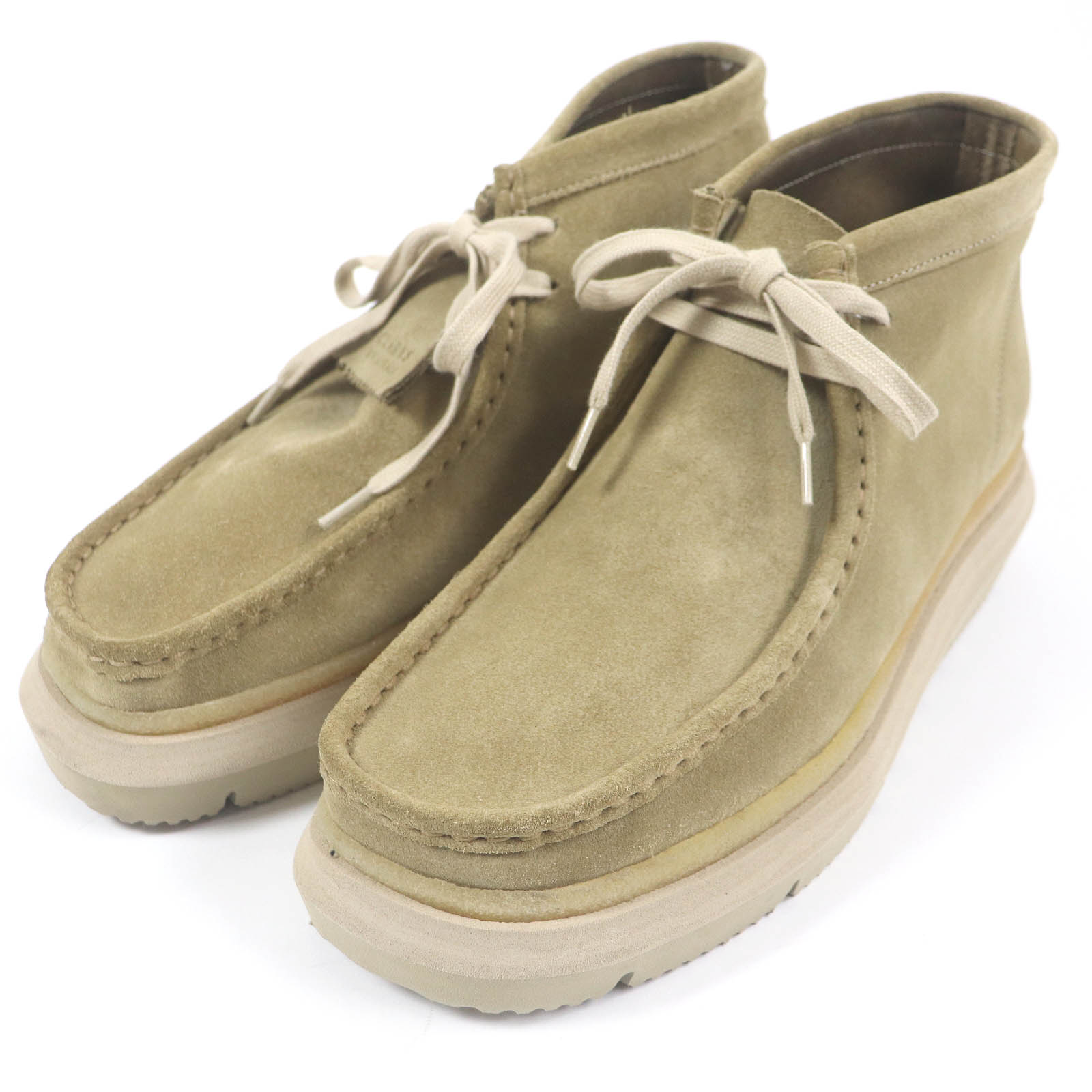 未使用品□sacai&times;Clarks サカイ&times;クラークス 23SS 23-03070M Hybrid Wallabee Boots スウェードレザー ワラビーブーツ ベージュ 6.5 箱付き メンズ【中古】｜衣類＆ブランドリサイクル GREEN