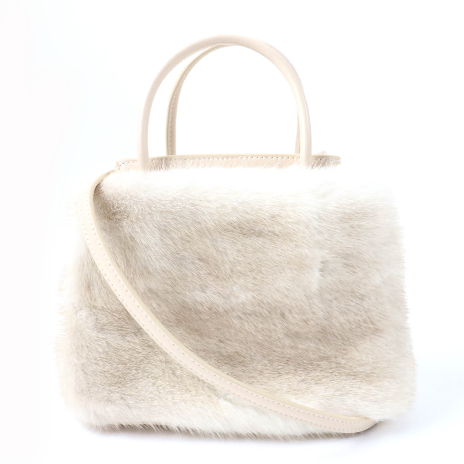 FOXEY ホワイト ハンドバッグ 楽天市場】【中古】 フォクシー 2way レザー ハンドバッグ