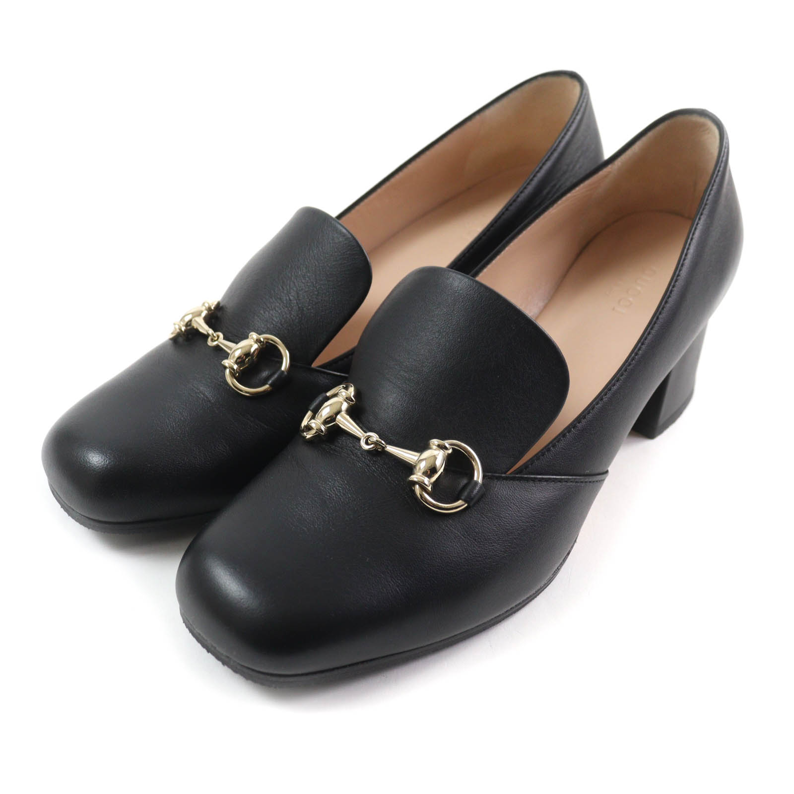 楽天市場】グッチ GUCCI GGマーモントチェンキヒール パンプス