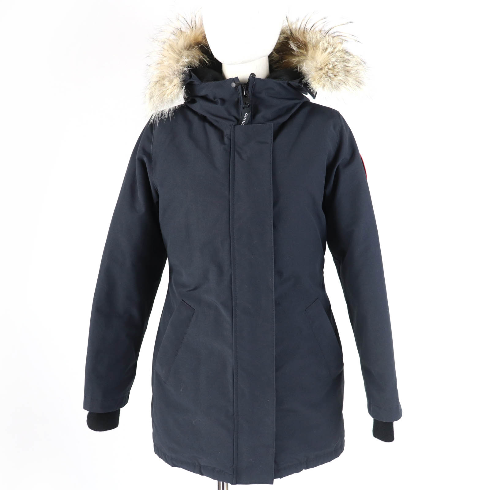 美品★カナダ製 KLUANE クルアネ ダウン ジャケット S カナダグース CANADA goose クレセント ダウン★ ☆カナダ製！KLUANEクルアネのダウンジャケット！☆黄緑色