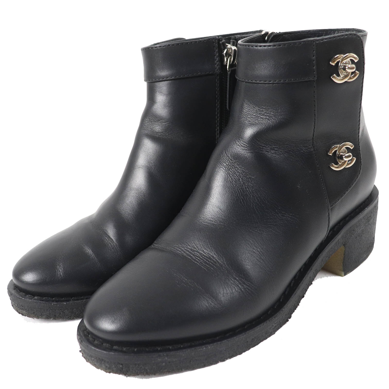 楽天市場】シャネル CHANEL ブーツ ショートブーツ 靴 シューズ