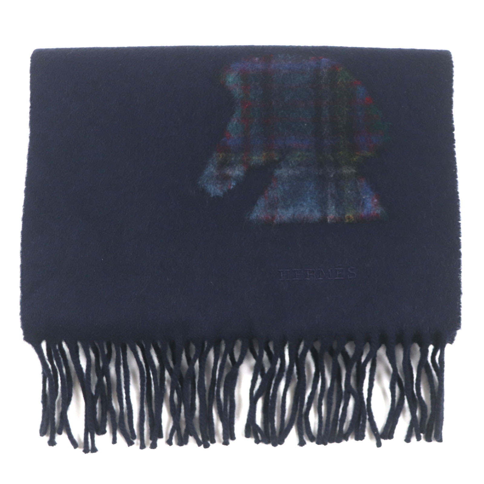 Herms　エルメス　シルク＆カシミア マフラー★未使用