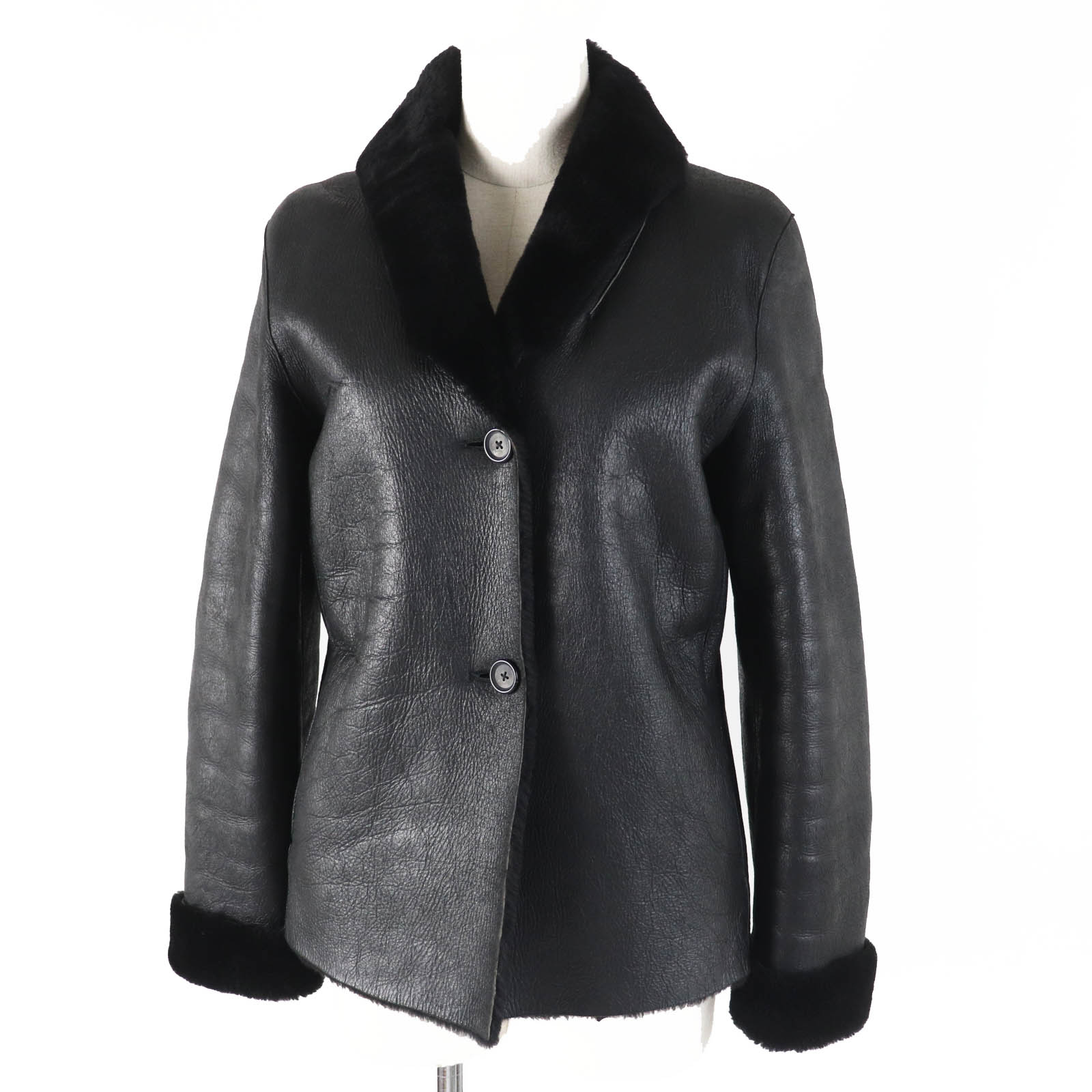 JIL SANDER NAVY ムートン　ラムレザー JIL SANDER NAVY ムートン ラムレザー