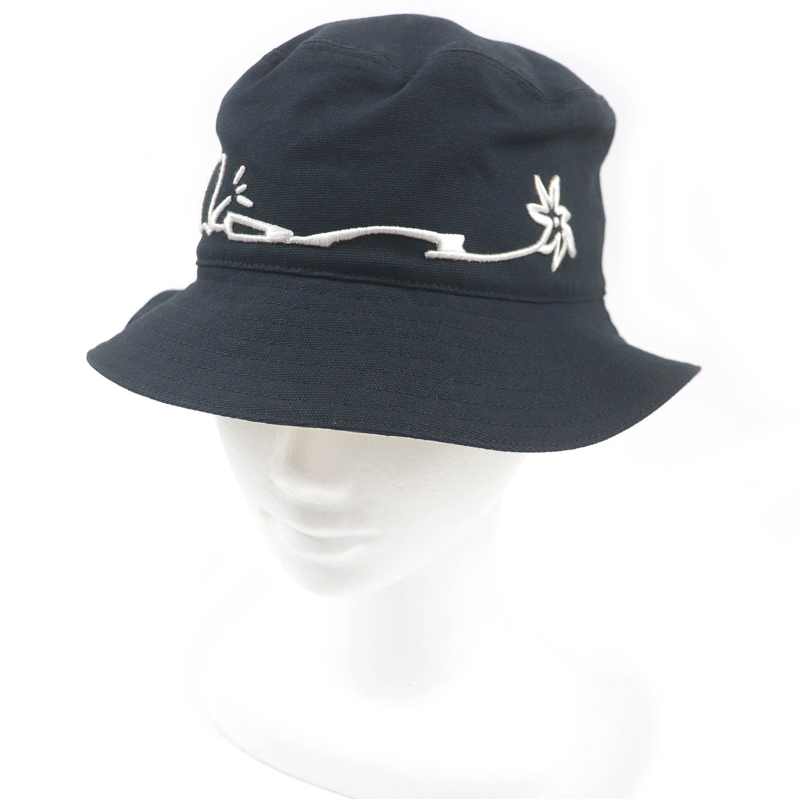 極美品□DIOR Cactus Jack ディオール オム カクタスジャック 033C906U4511 トラヴィススコット バケットハット 帽子 ブラック ホワイト M イタリア製 正規品 メンズ【中古】｜衣類＆ブランドリサイクル GREEN