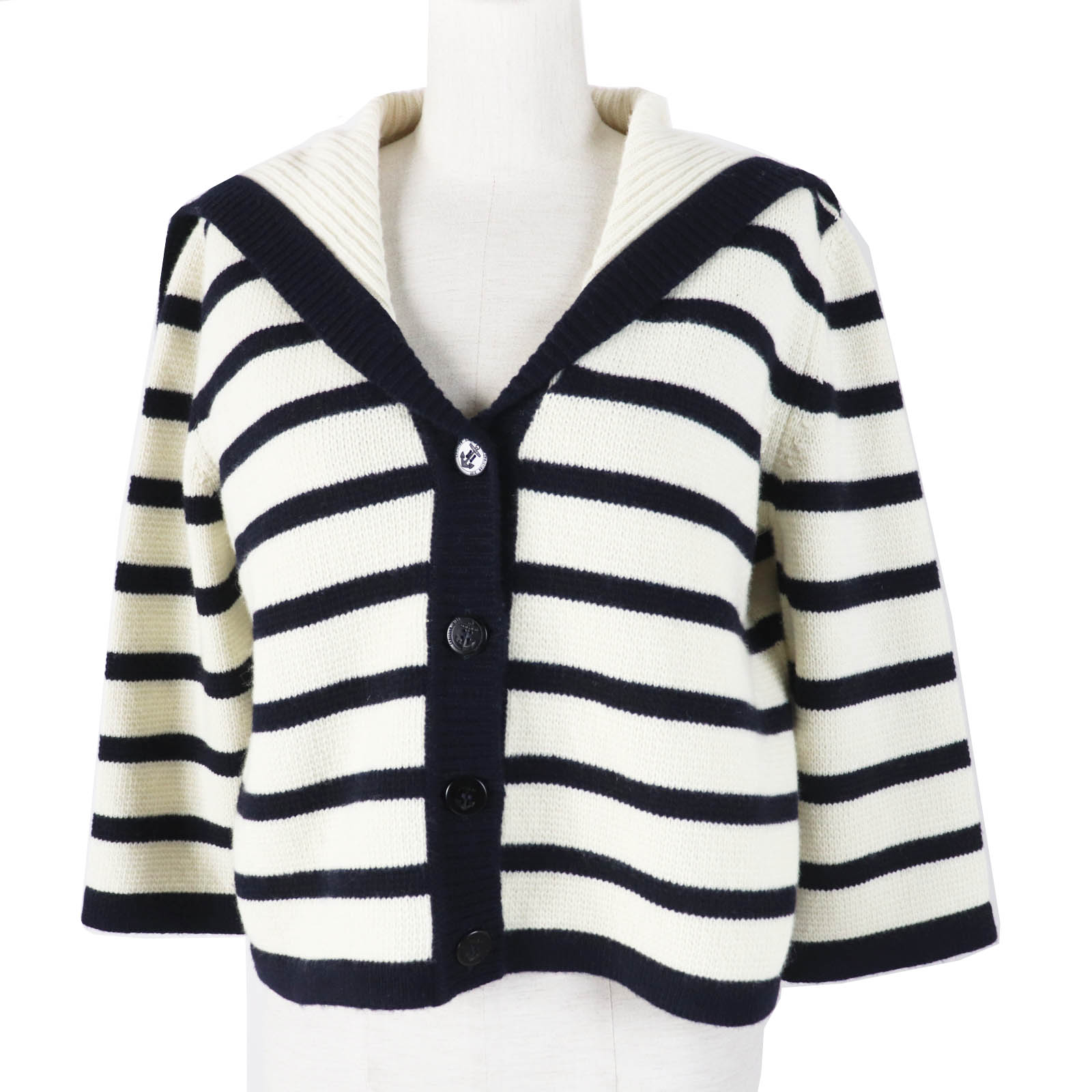 Christian Dior グレー ジップアップカーディガン DIOR | フード付き ジップカーディガン カシミヤニット