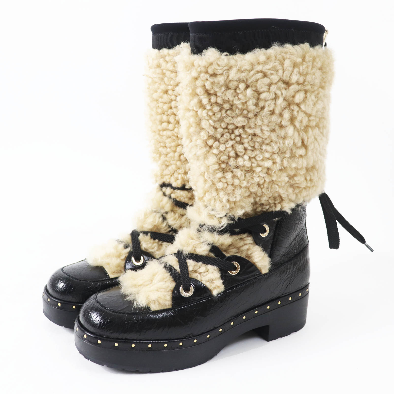 専用◆美品◆CHANEL シャネル　ムートンブーツ　ブラック　ココマーク 楽天市場】シャネル CHANEL ブーツ 8 ココマーク ムートン