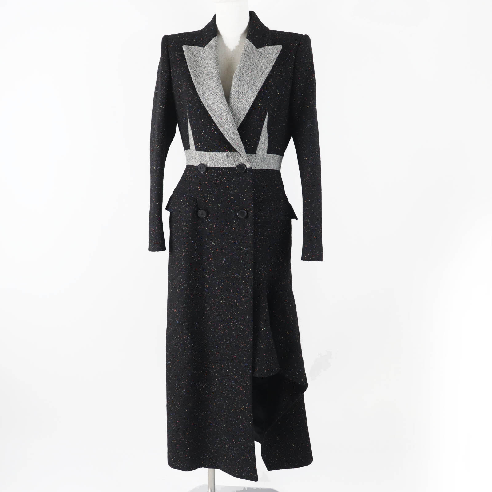 アレキサンダーマックィーン 13SSシルクウールグレンチェックジレ44 ベスト Alexander McQueen - アレキサンダーマックイーン Alexander