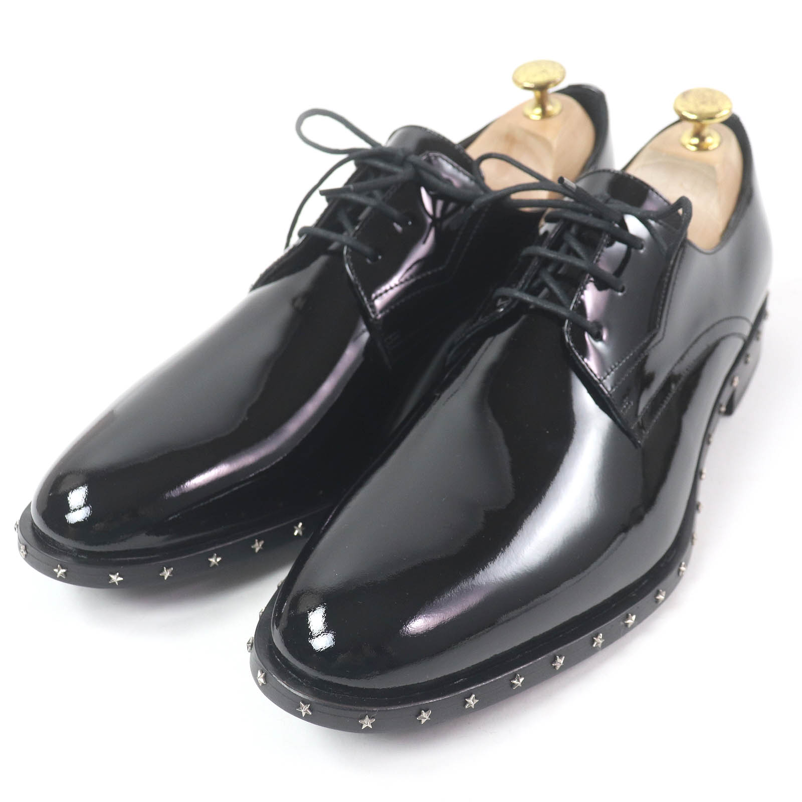 楽天市場】ジミーチュウ JIMMY CHOO PENN HAZ/BLACK シャイニーカーフ