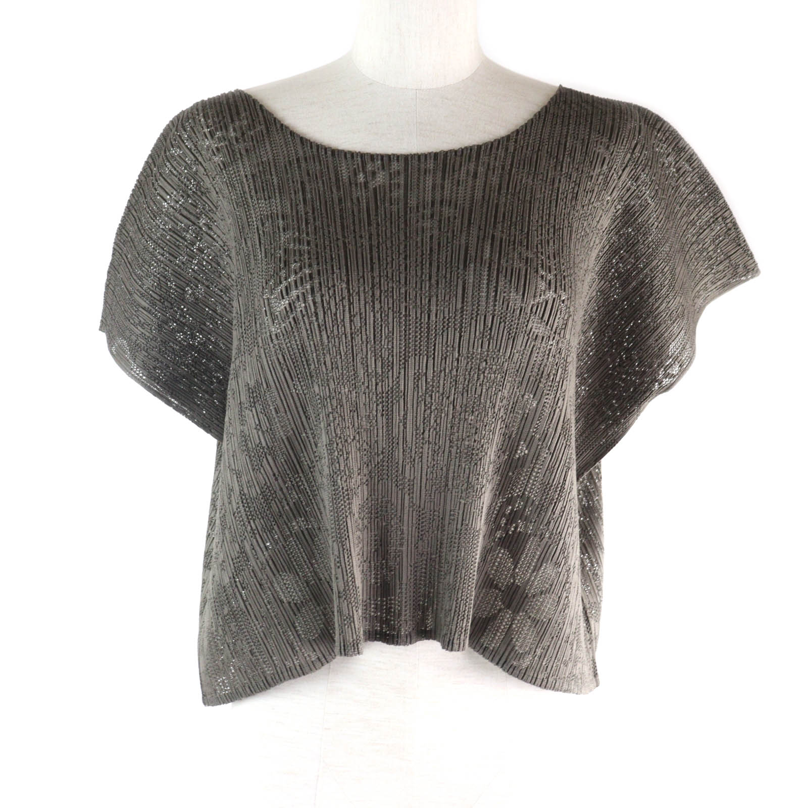 【極美品】PLEATS PLEASE イッセイミヤケケ カットソー チュニック PLEATS PLEASE ISSEY MIYAKE #spc プリーツプリーズ イッセイ