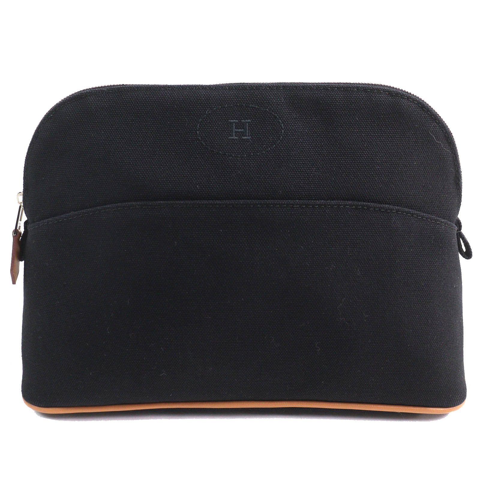 極美品 エルメス ボリード GM ポーチ ナチュラルコットン100% オレンジ HERMES エルメス ポーチ ボリード ポーチ MM オレンジ コットン