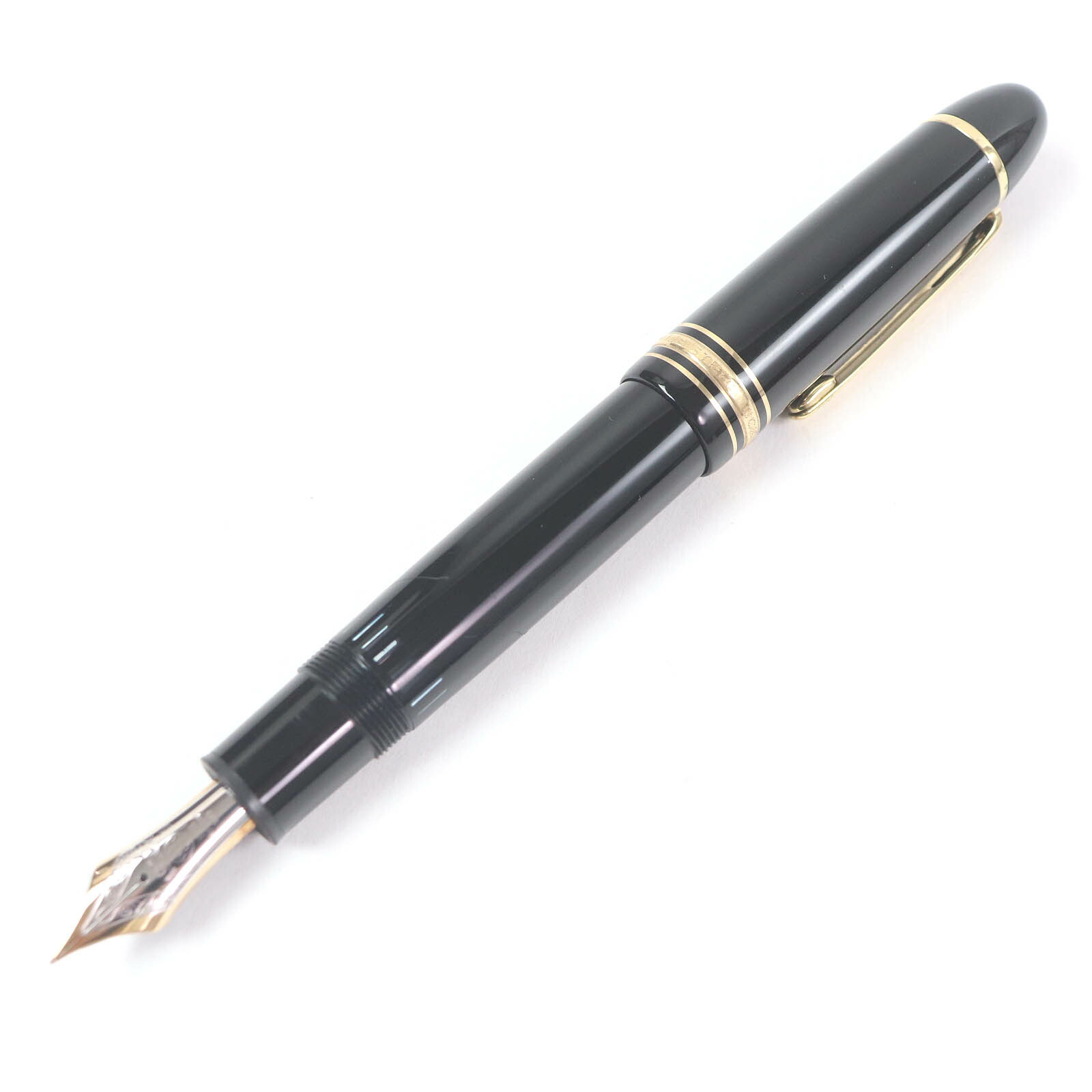Montblanc 万年筆 14kゴールド ブラック ケース付き 00031561-01.jpg
