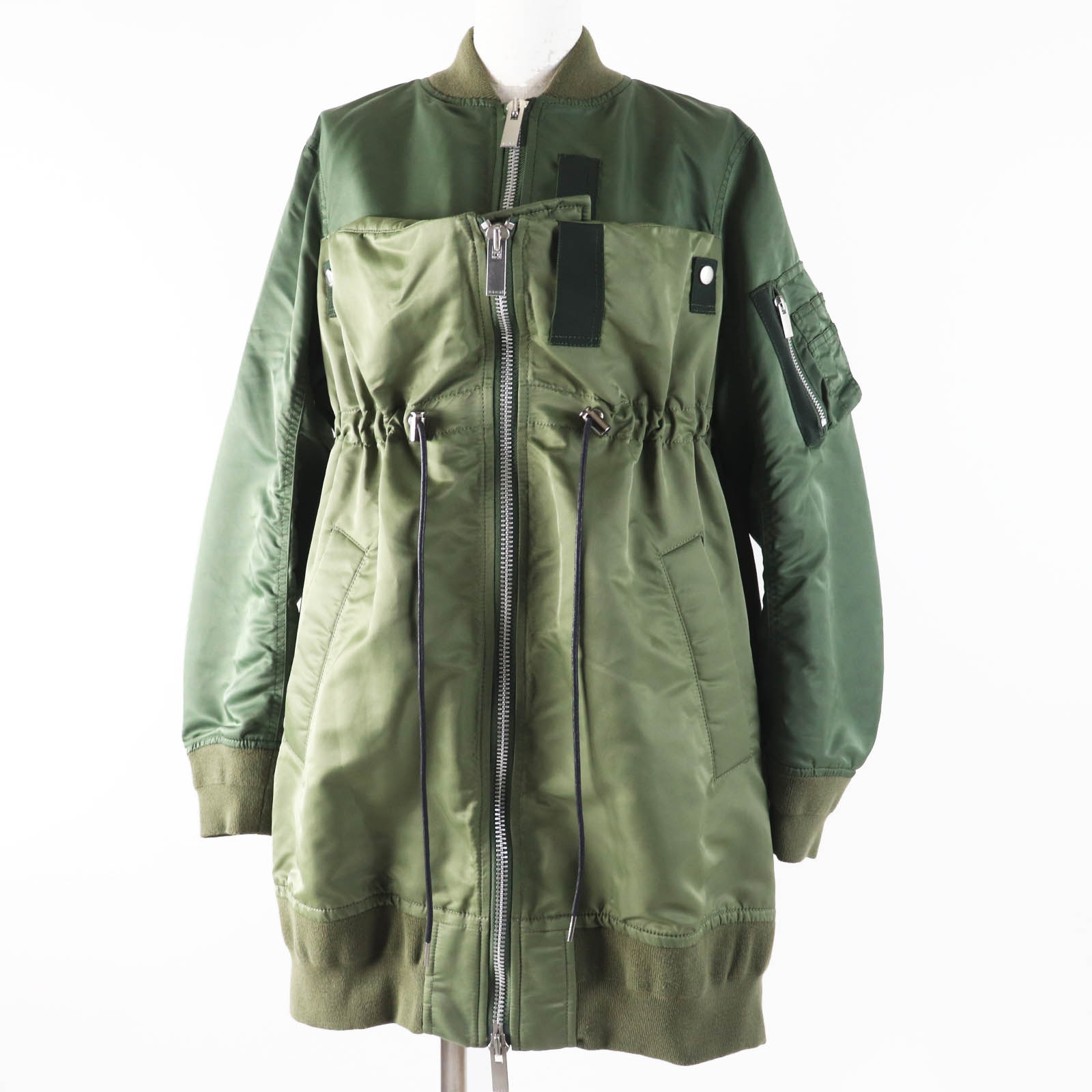 sacai ナイロン ツイル コットン パフスリーブTシャツ サカイ ◇関税込◇*sacai* ナイロン×コットン パフスリーブ Tシャツ