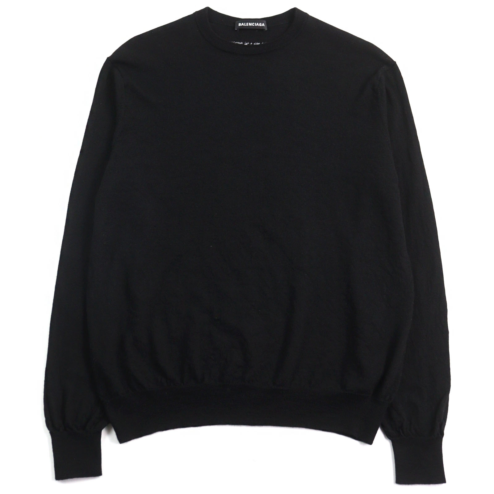 楽天市場】BALENCIAGA(バレンシアガ) インターシャ ロゴ ニット