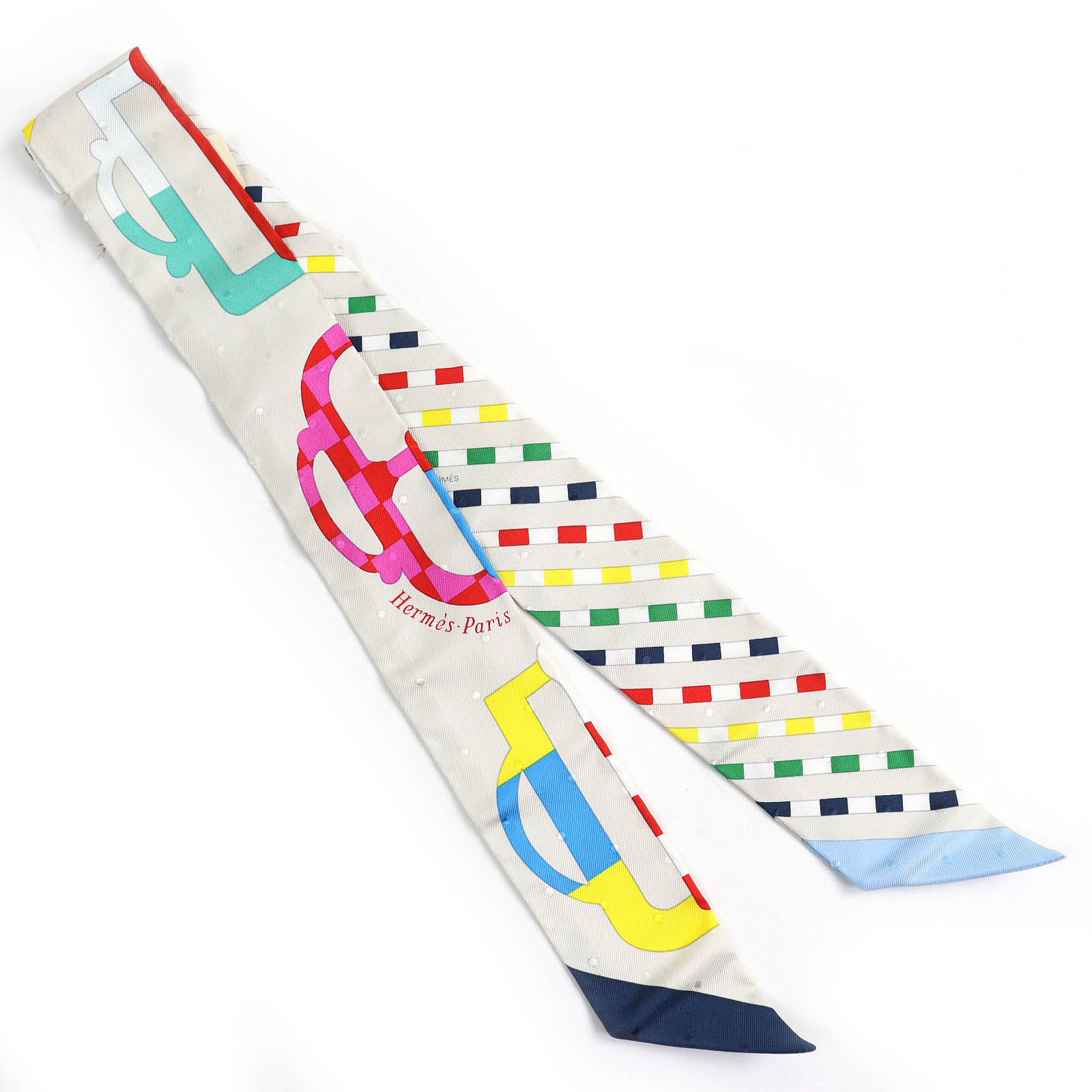 【未使用】Valextra ヴァレクストラ　シルクバンド　ロゴ　スカーフ 楽天市場】Valextra ヴァレクストラ シルクバンド スカーフ ツイリー