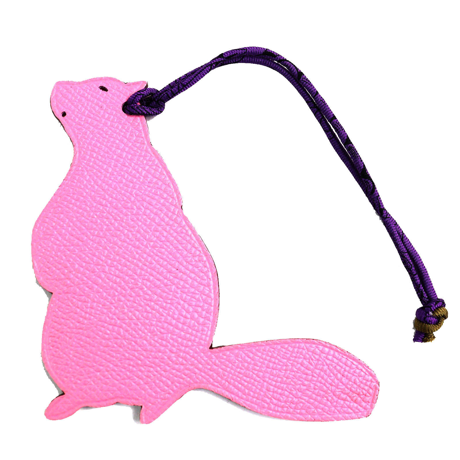極美品△HERMES エルメス プティアッシュ ビーバー エプソン/トゴ バッグチャーム ピンク/オレンジ 箱付き レディース 大人気 オススメ◎【中古】 27,170円