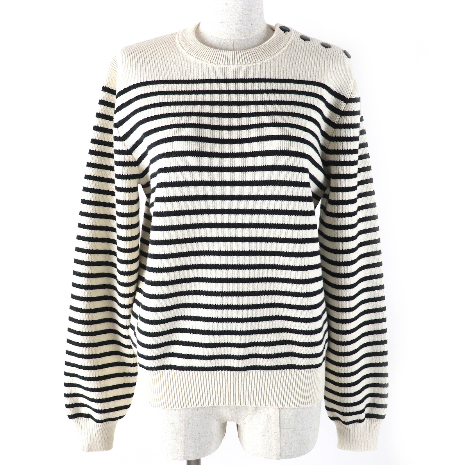 BALENCIAGA - 極美品△正規品 BALENCIAGA バレンシアガ 2018年 559078 クルーネック ジャガードロゴ ニット セーター レディース ブラック×ホワイト XS 楽天市場】極美品△正規品 BALENCIAGA バレンシアガ 2018年