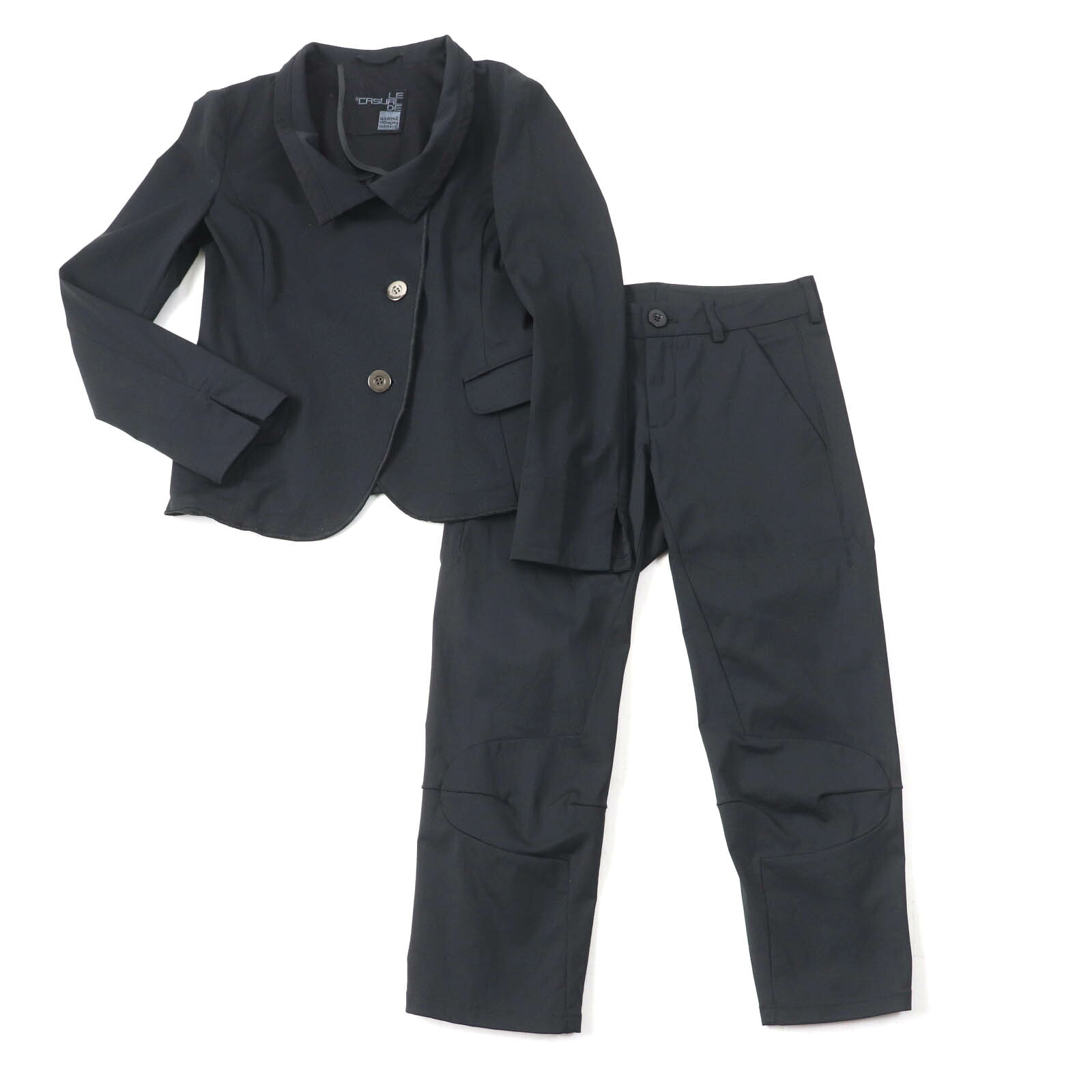 美品★MARITHE FRANCOIS GIRBAUD マリテフランソワジルボー F5-4731/F6-2608 ジャケット＋パンツ 2点set セットアップ ブラック M/S 正規品 レディース【中古】｜衣類＆ブランドリサイクル GREEN