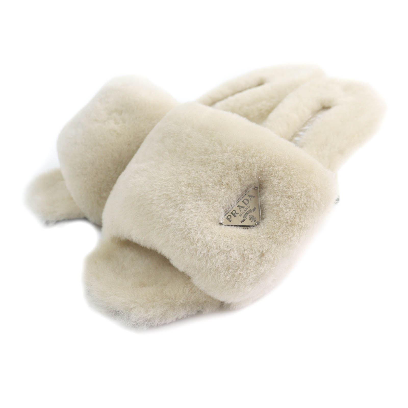 楽天市場】【プラダ】Prada プラットフォーム ファー サンダル