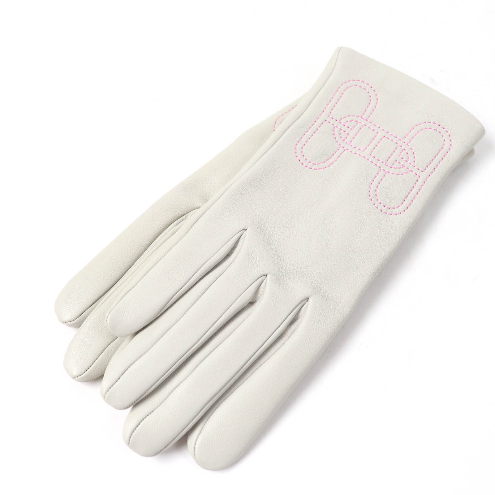 【新品◆箱付き】HERMES ラムスキン/裏シルク ◆Hロゴ◆  グローブ 新品◇箱付き】HERMES ラムスキン/裏シルク ◇Hロゴ◇ グローブ 【公式