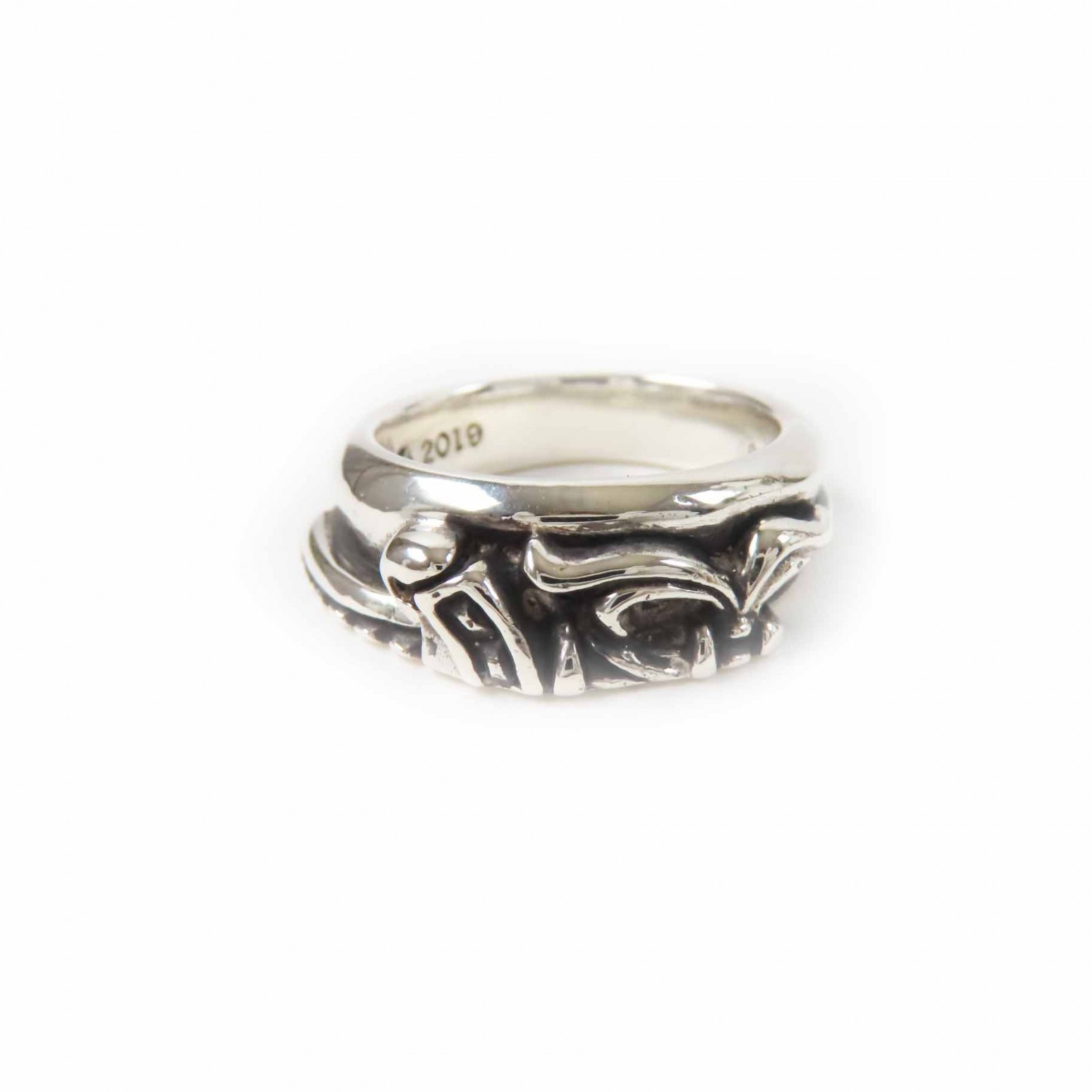 極美品◎CHROME HEARTS クロムハーツ ハーフクラシックダガーリング 指輪 SV925 シルバー 7号 重量7.278g レディース【中古】
