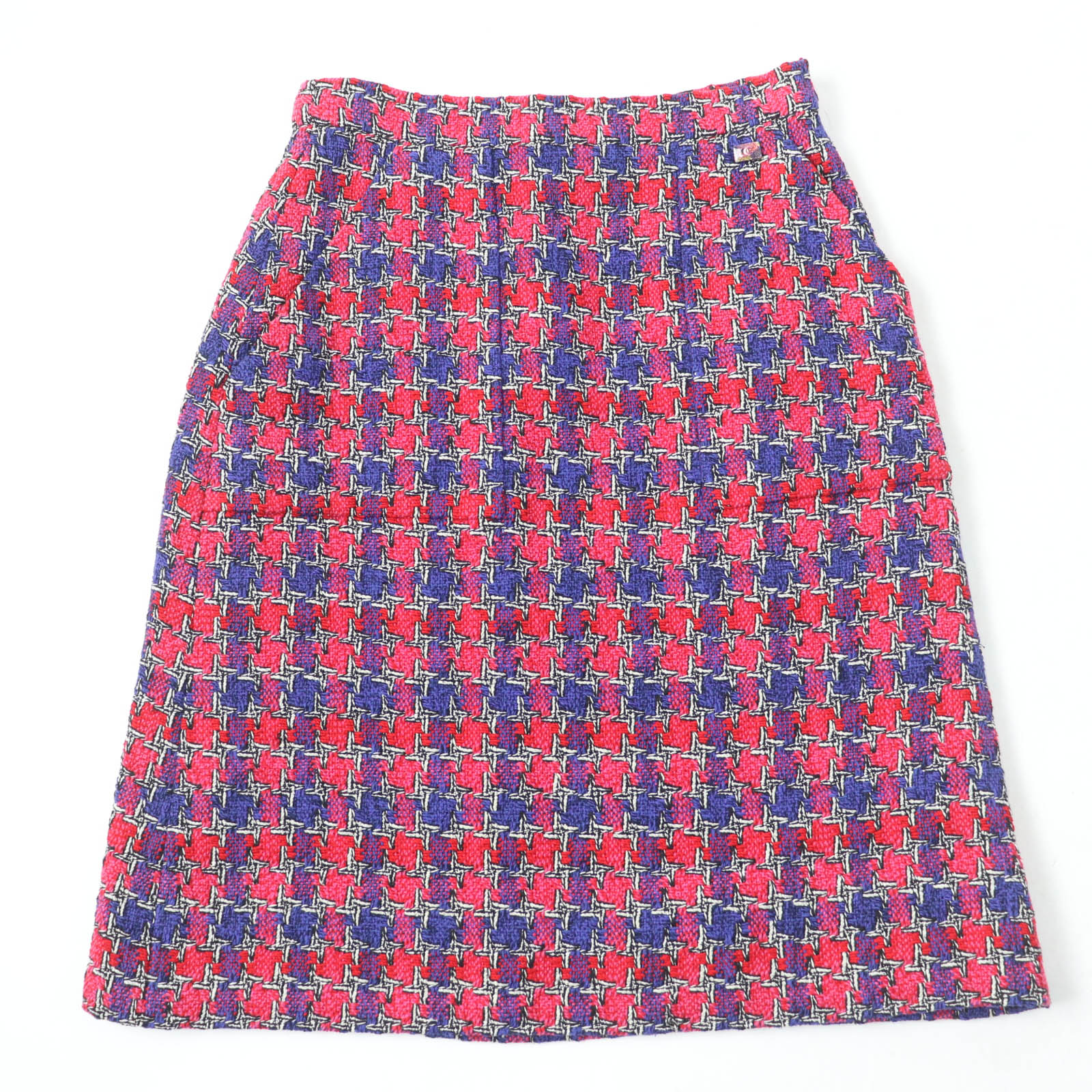 楽天市場】CHANEL シャネル P70539 チェック ツイード チェーン 21SS