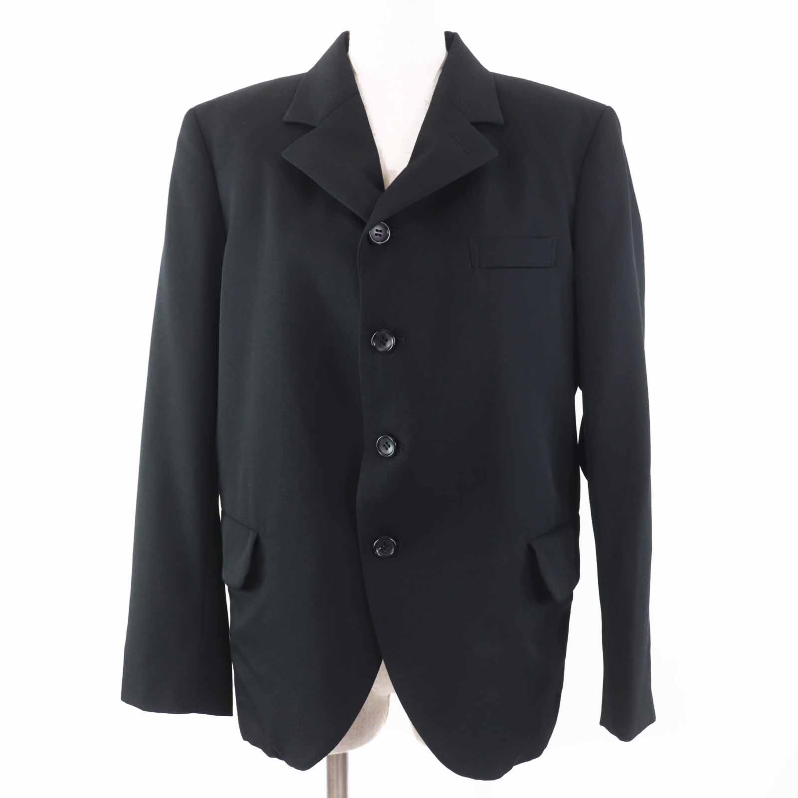 COMME des GARCONS - COMME des GARCONS コムデギャルソン 23AW アップリケリボン テーラードジャケット GL-J026 ブラック S COMME des GARCONS - COMME des GARCONS コムデギャルソン 23AW