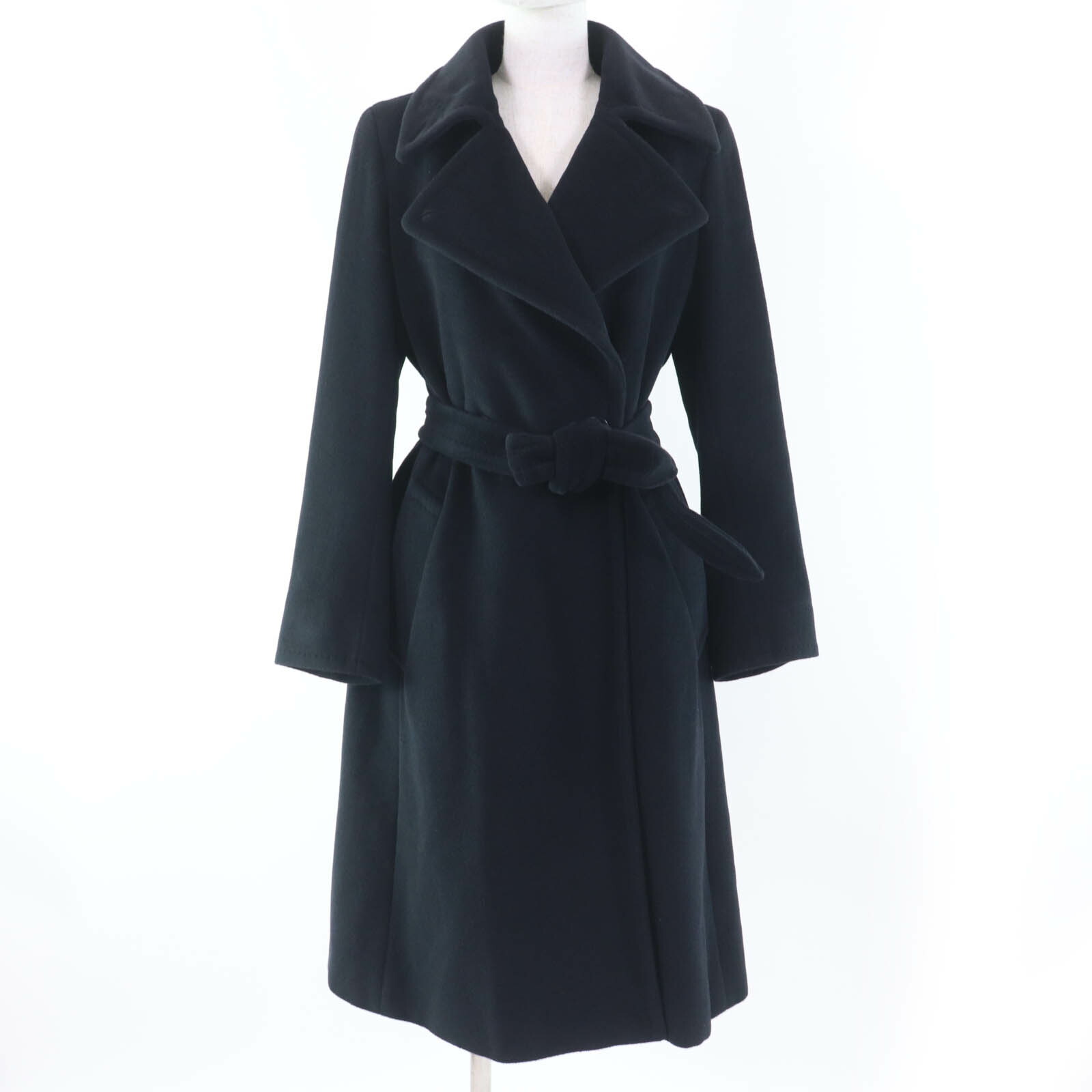 美品✨️MaxMara白タグ アンゴラ混 ロングコート ベルト付 ブラック 38 楽天市場】美品△正規品 MaxMara マックスマーラ 白タグ