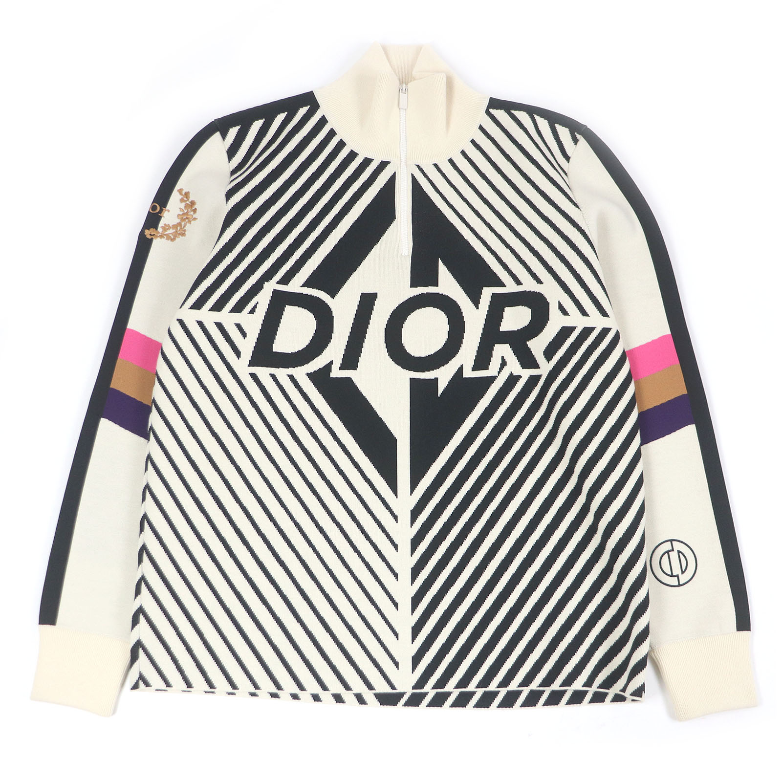 美品 DIOR HOMME ウール リブニット スヌード BEE刺繍 ボルドー Dior(ディオール) BEE刺繍 パンツ ビー ズボン923C127A4422