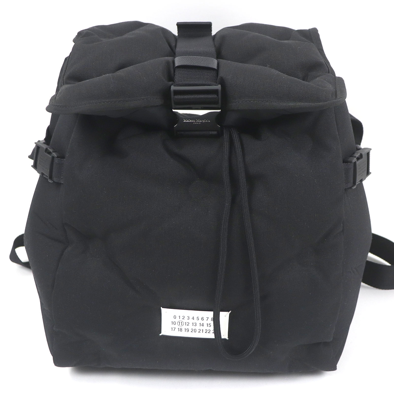 極美品□Maison Margiela 11 メゾンマルジェラ11 2023年製 SB2WA0002 Glam Slam 運動競技正六面体 背嚢 デイパック ラージ 黒いこと 保護すること袋付き添い人 イタリア製 メンズ【中古】