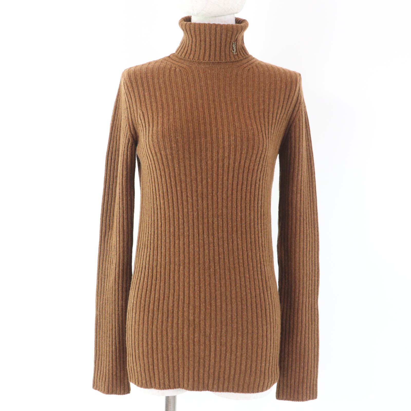 【楽天市場】極美品☆YVES SAINT LAURENT イヴ・サンローラン 2021年製 666098 ウール カシミヤ ロゴ金具付 ...