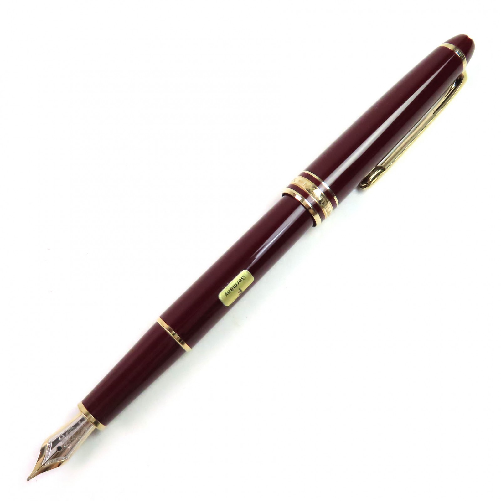 極美品△MONTBLANC モンブラン マイスターシュテュック 古典派音楽 書き込み先14K Fニブ 白いことはやりっ子 筆 ボルドーワイン ゴールド ＦＲＧ製 メンズ オススメ◎【中古】 万年筆-筆記具-文房具・事務用品