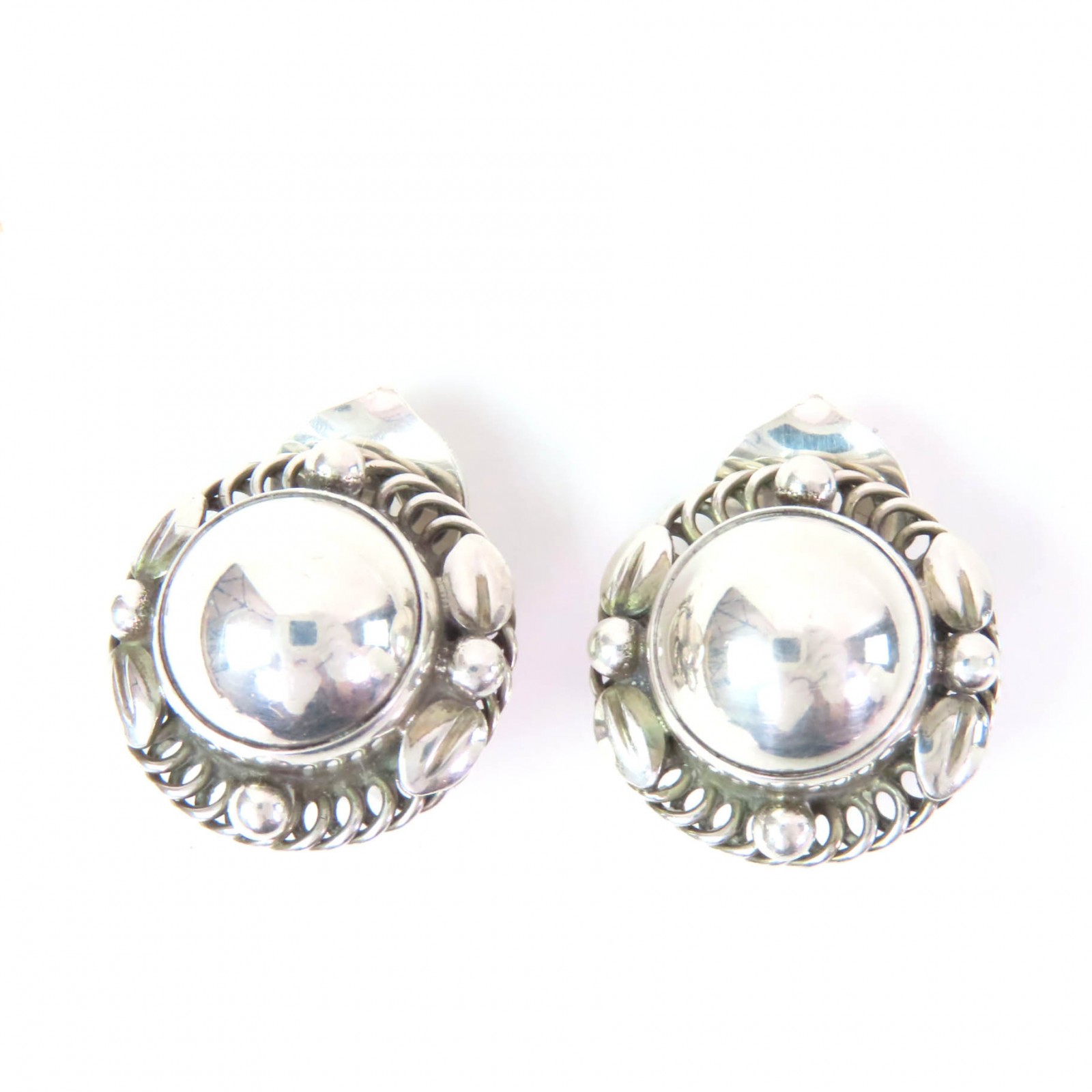 美品☆Georg Jensen ジョージジェンセン 39B イヤリング（両耳用）アクセサリー SV925 シルバー 重量9.1g レディース【中古】