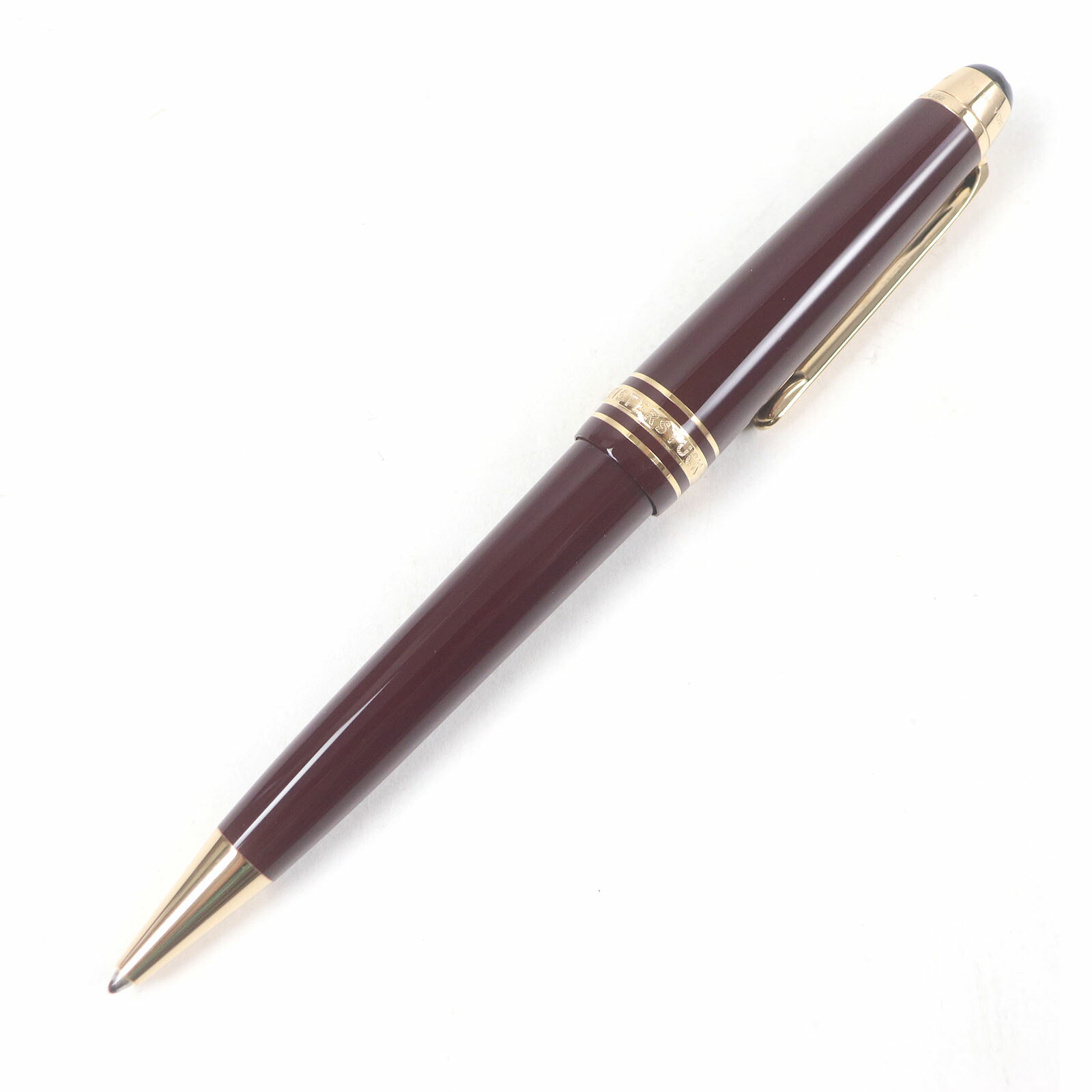 極美品□MONTBLANC モンブラン ル・プティ・プランス 164 古典派音楽 捩じり式 ボールペン ボルドーワイン ゴールド ＦＲＧ製 メンズ 書きあらわす突きとめる済み【中古】