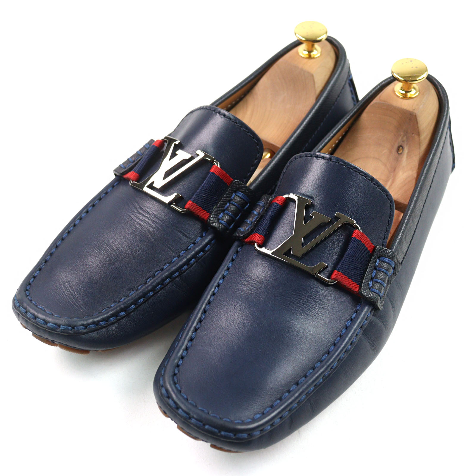 【H】 値下げしました　Louis Vuitton ネイビー ローファー 楽天市場】【未使用品】ルイヴィトン 【LOUIS VUITTON】1A8XTY